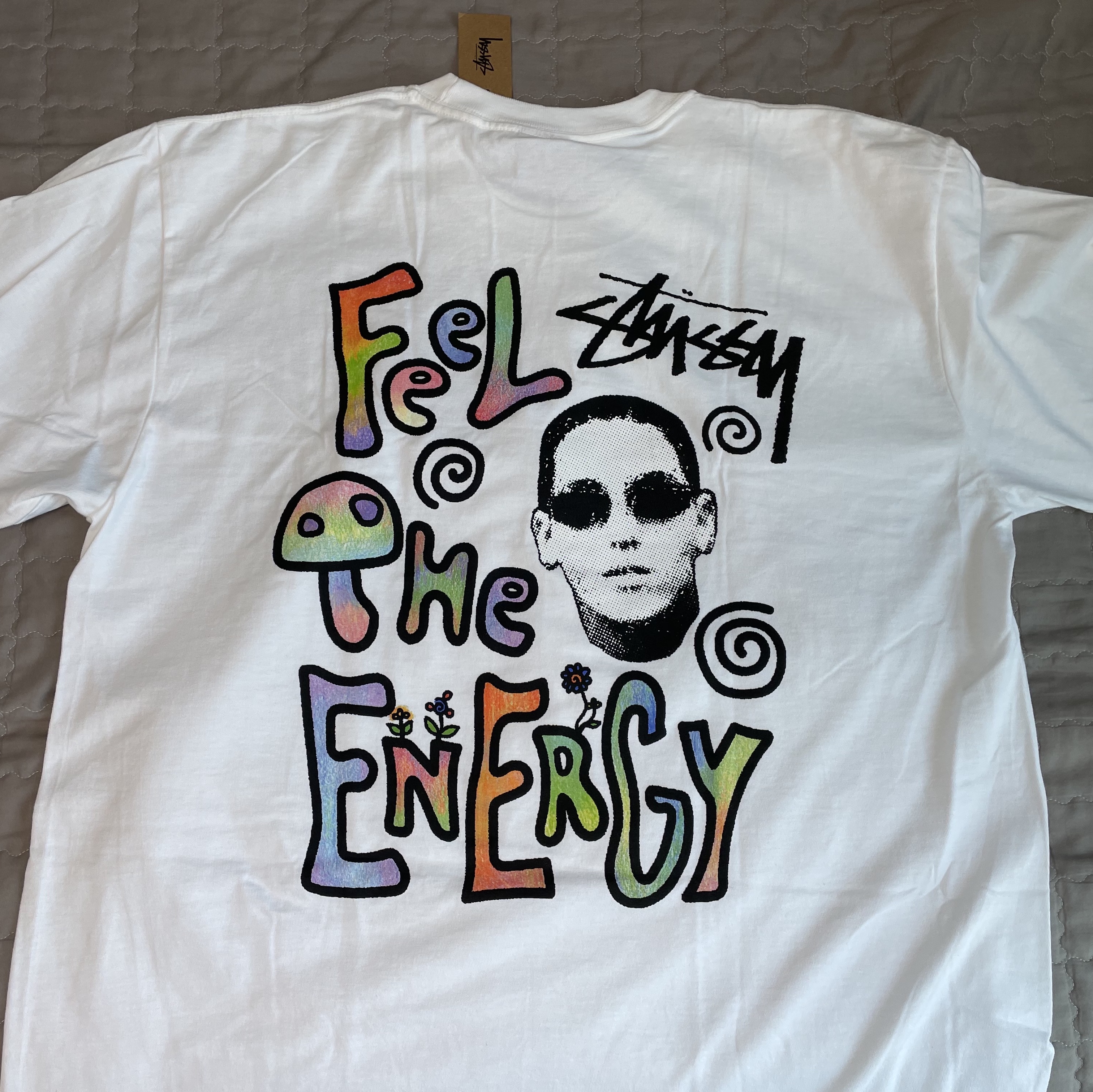 Stussy Energy T-Shirt White 착용 스타일