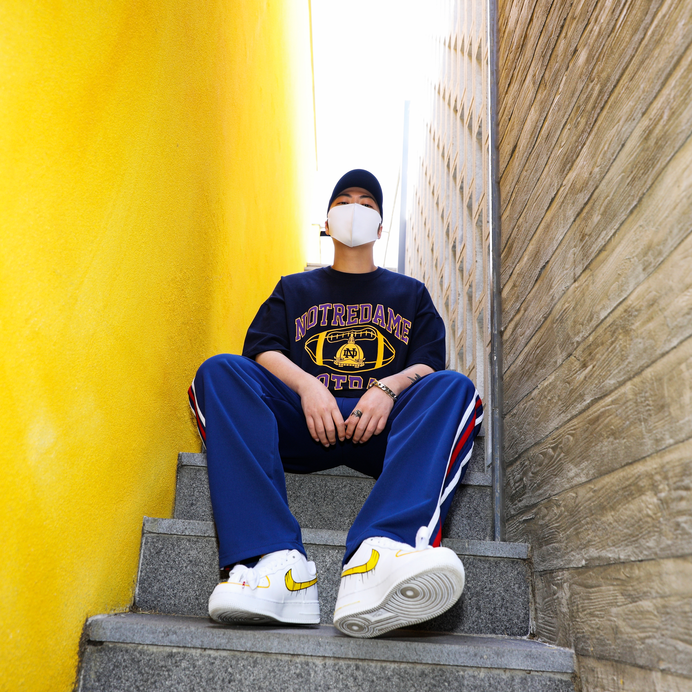 Nike Air Force 1 '07 Low White 착용 스타일 - 1