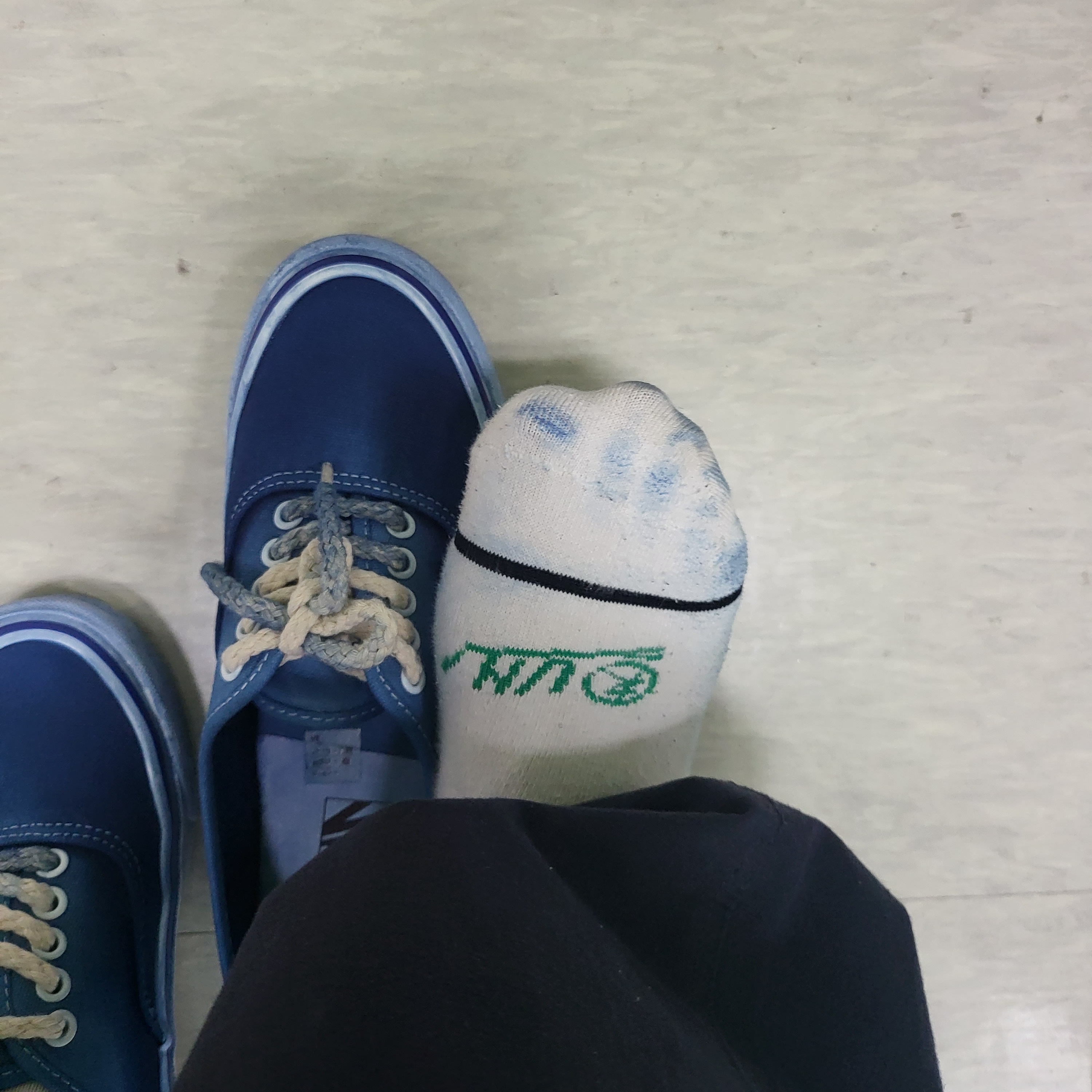 Vans Vault x Worksout OG Authentic LX Indigo 착용 스타일