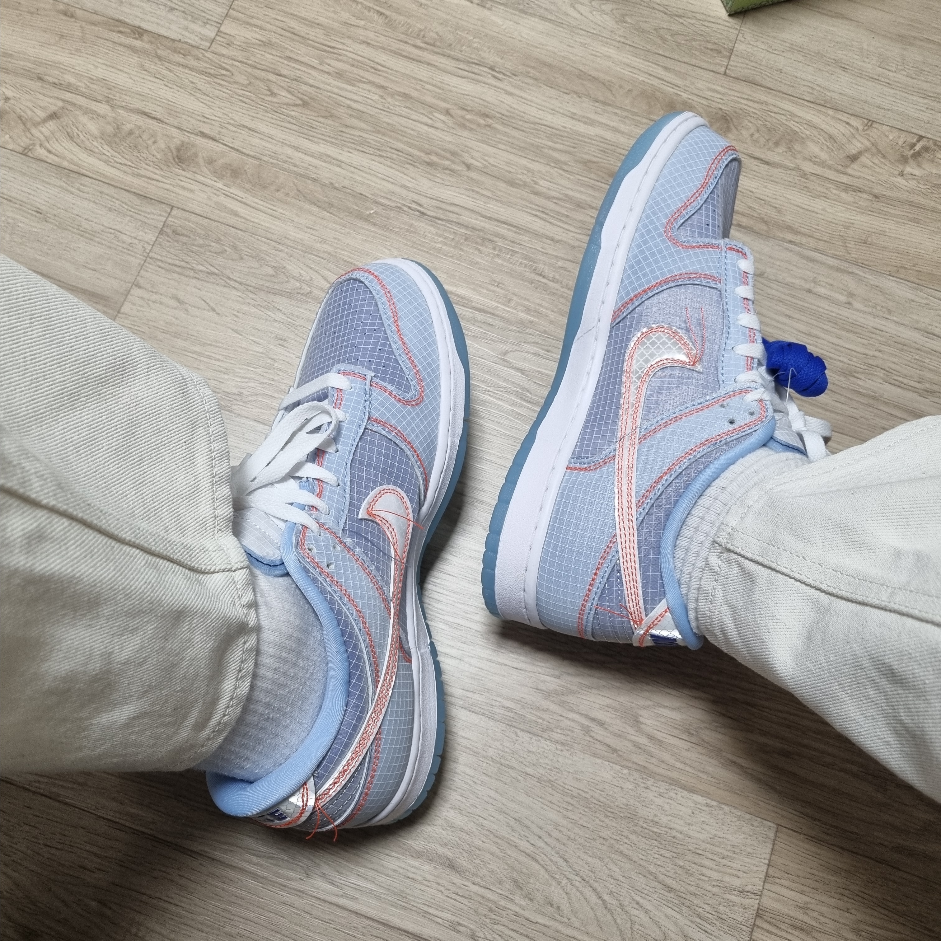 Nike x Union Dunk Low Passport Pack Argon 착용 스타일