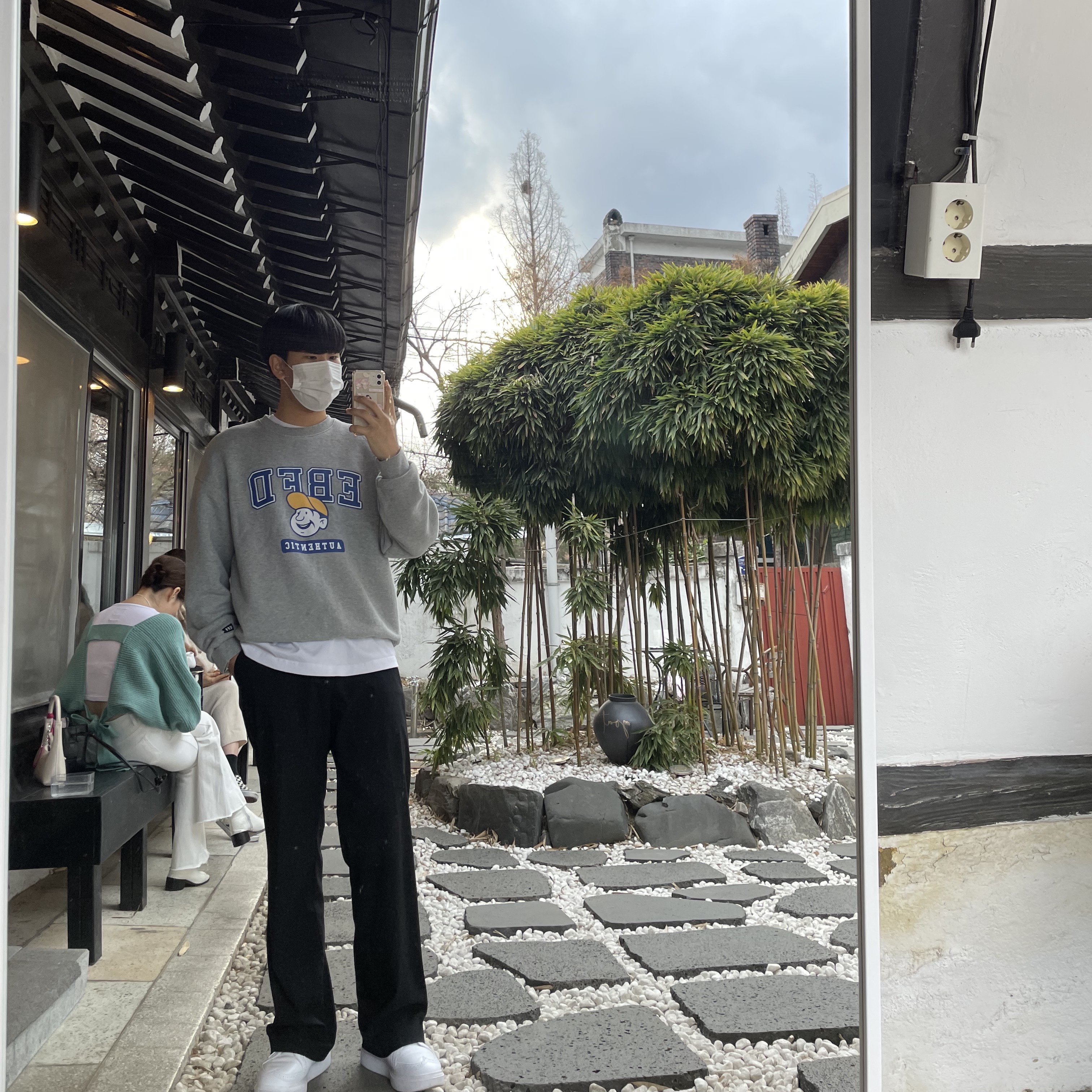 Nike x Peaceminusone Kwondo1 White 착용 스타일