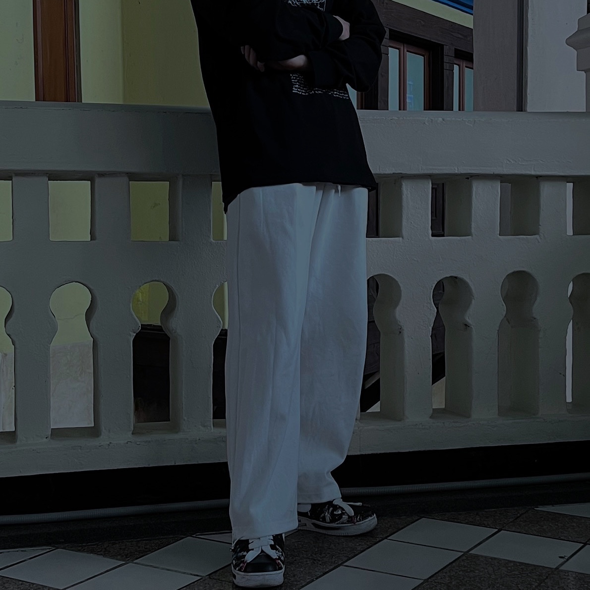 Nike x Peaceminusone Air Force 1 Low Para-Noise 착용 스타일