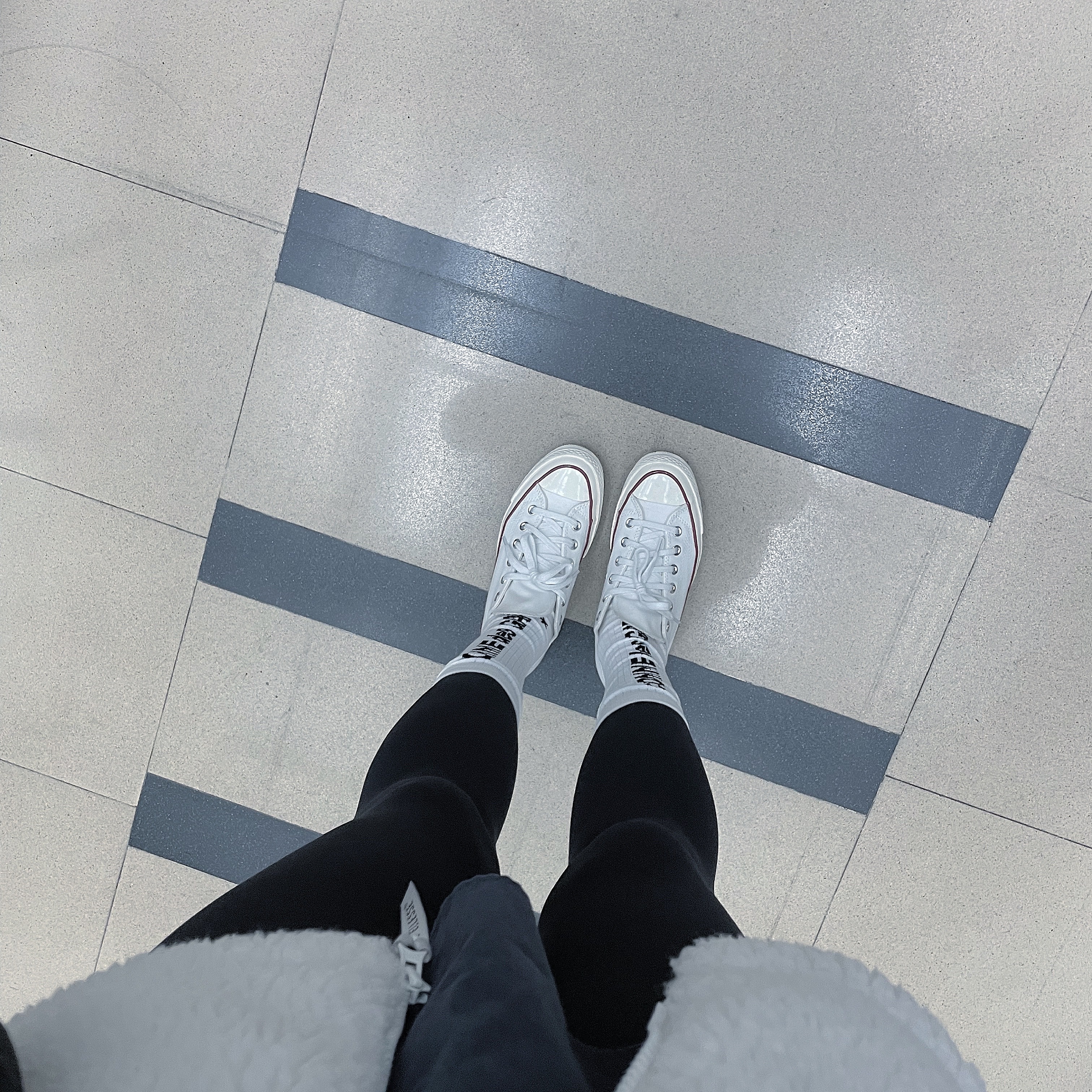 Converse Chuck 70 Ox White - Standard 착용 스타일