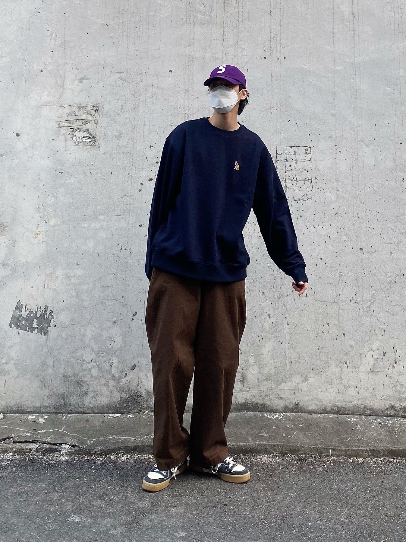 Supreme Wool S Logo 6-Panel Purple - 21FW, Adidas x Midwest Kids Forum 84 Low Black 착용 스타일 - 1