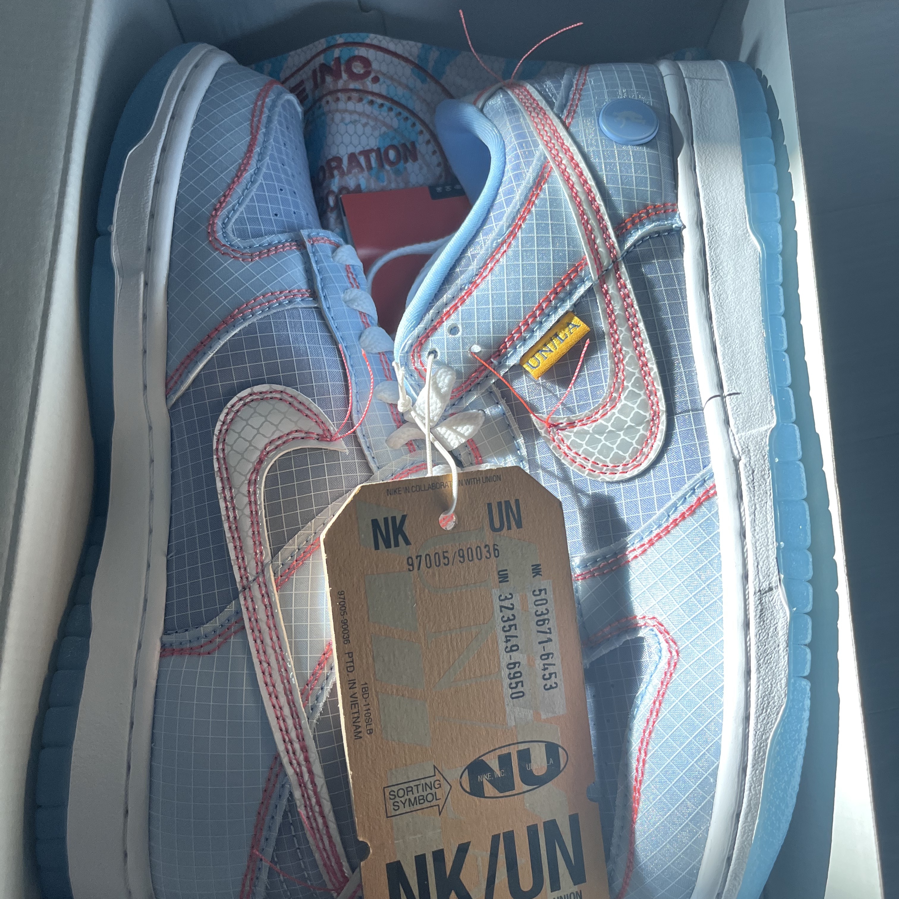 Nike x Union Dunk Low Passport Pack Argon 착용 스타일