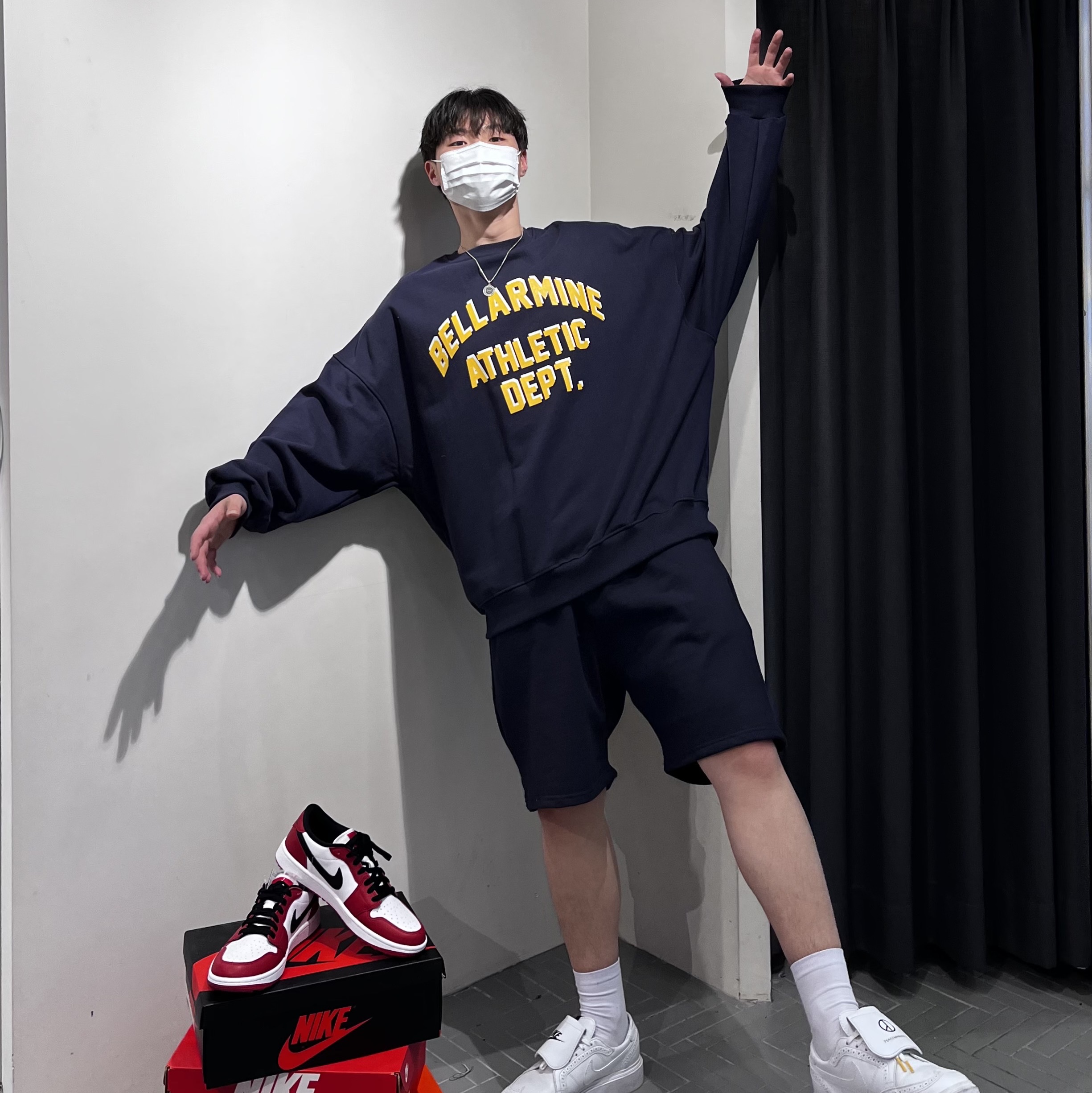 Nike x Peaceminusone Kwondo1 White, Jordan 1 Low Golf Chicago 착용 스타일