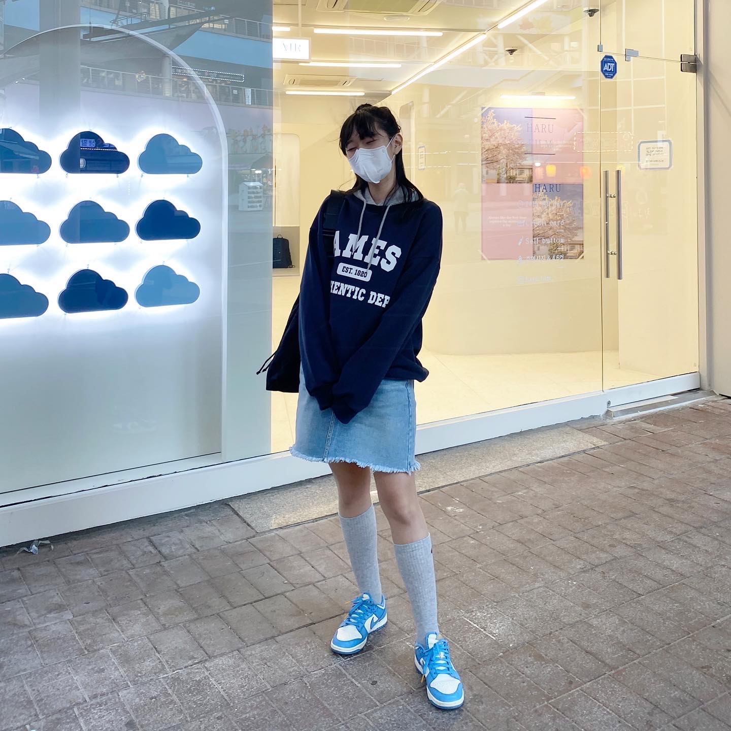 (W) Nike Dunk Low Coast 착용 스타일 - 2