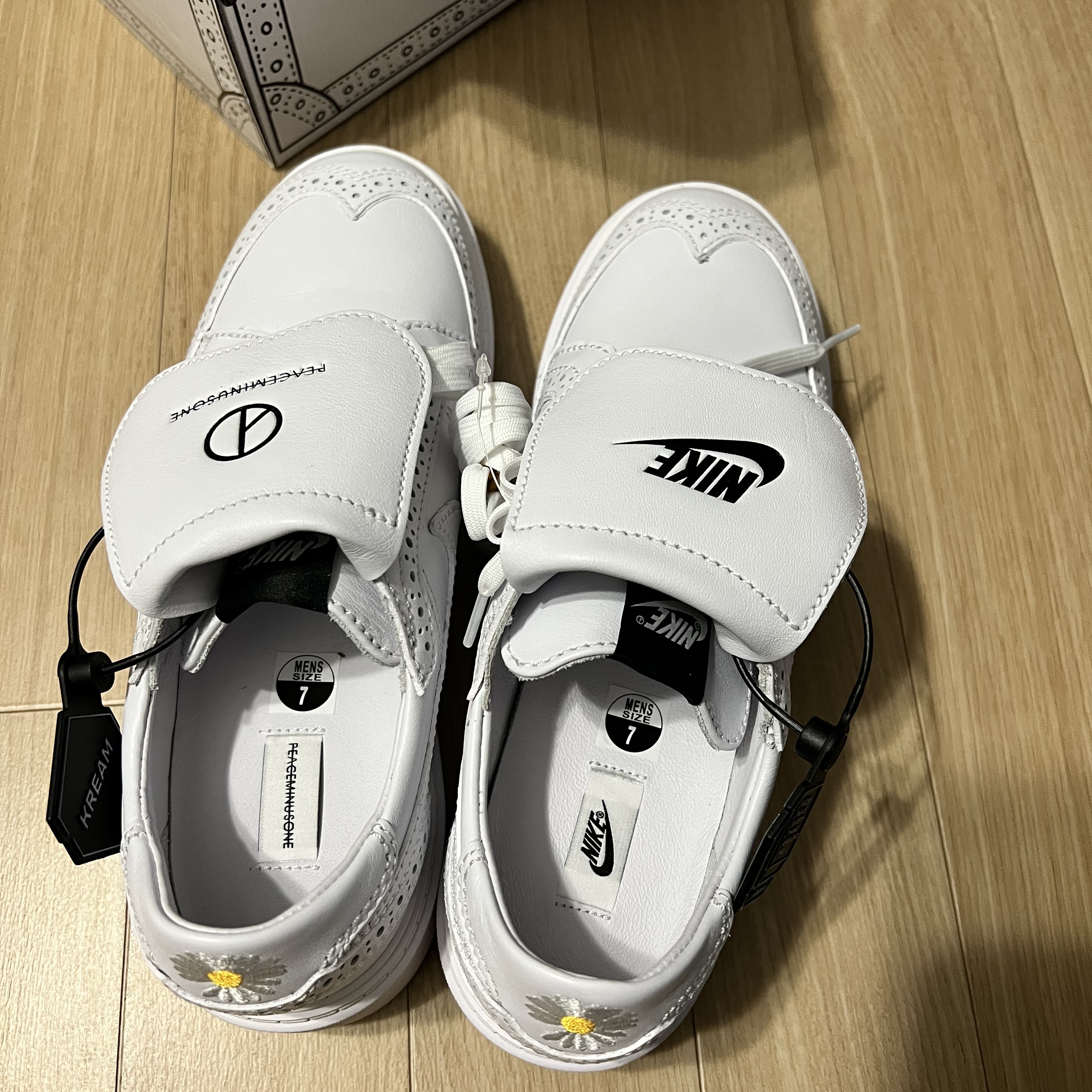Nike x Peaceminusone Kwondo1 White 착용 스타일