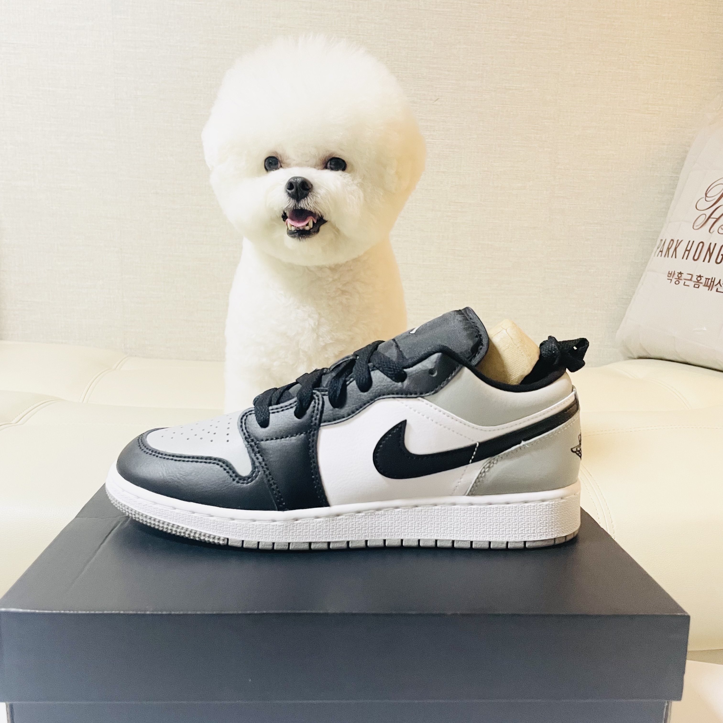 (GS) Jordan 1 Low Light Smoke Grey Black 착용 스타일