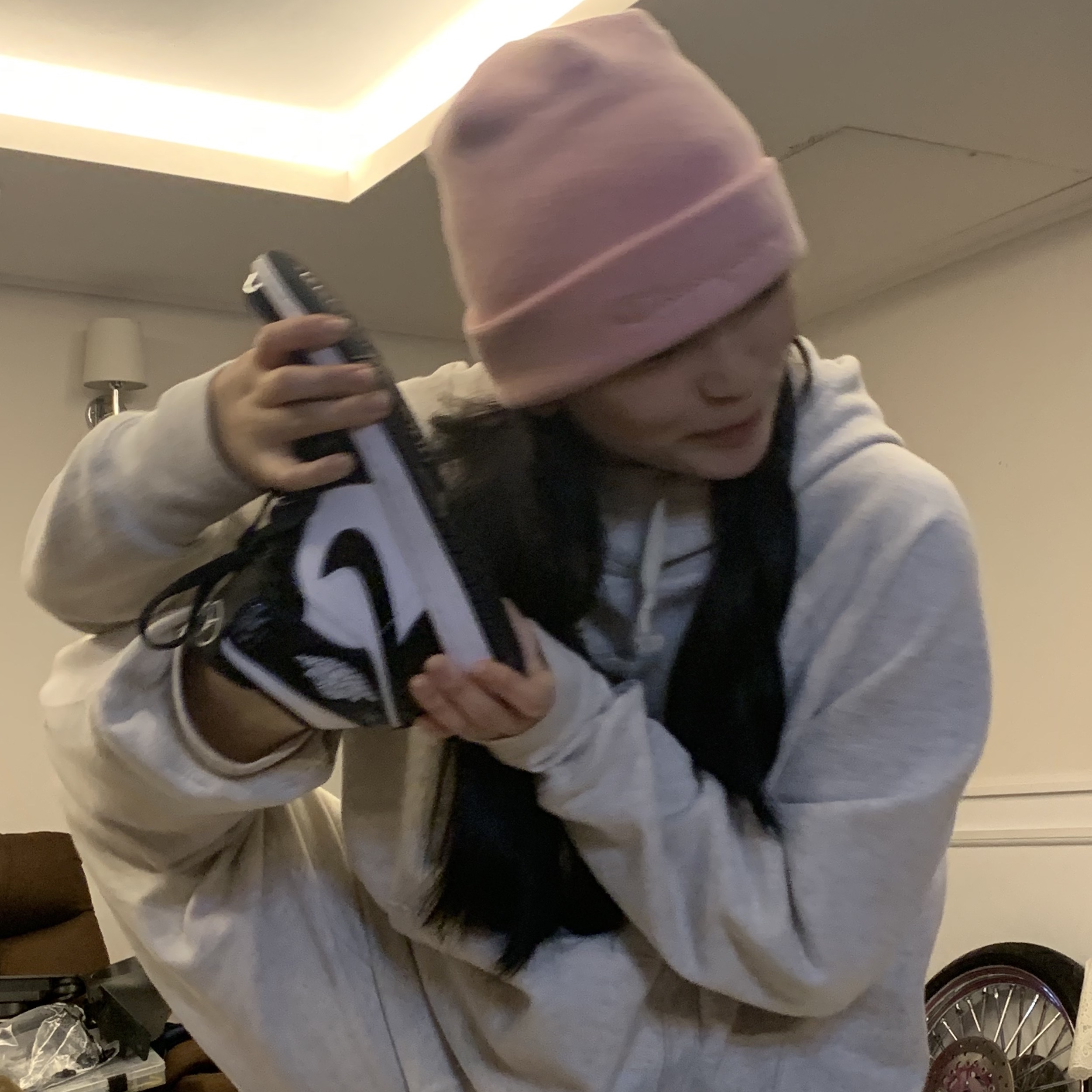 Jordan 1 Mid SE ASW Black 착용 스타일