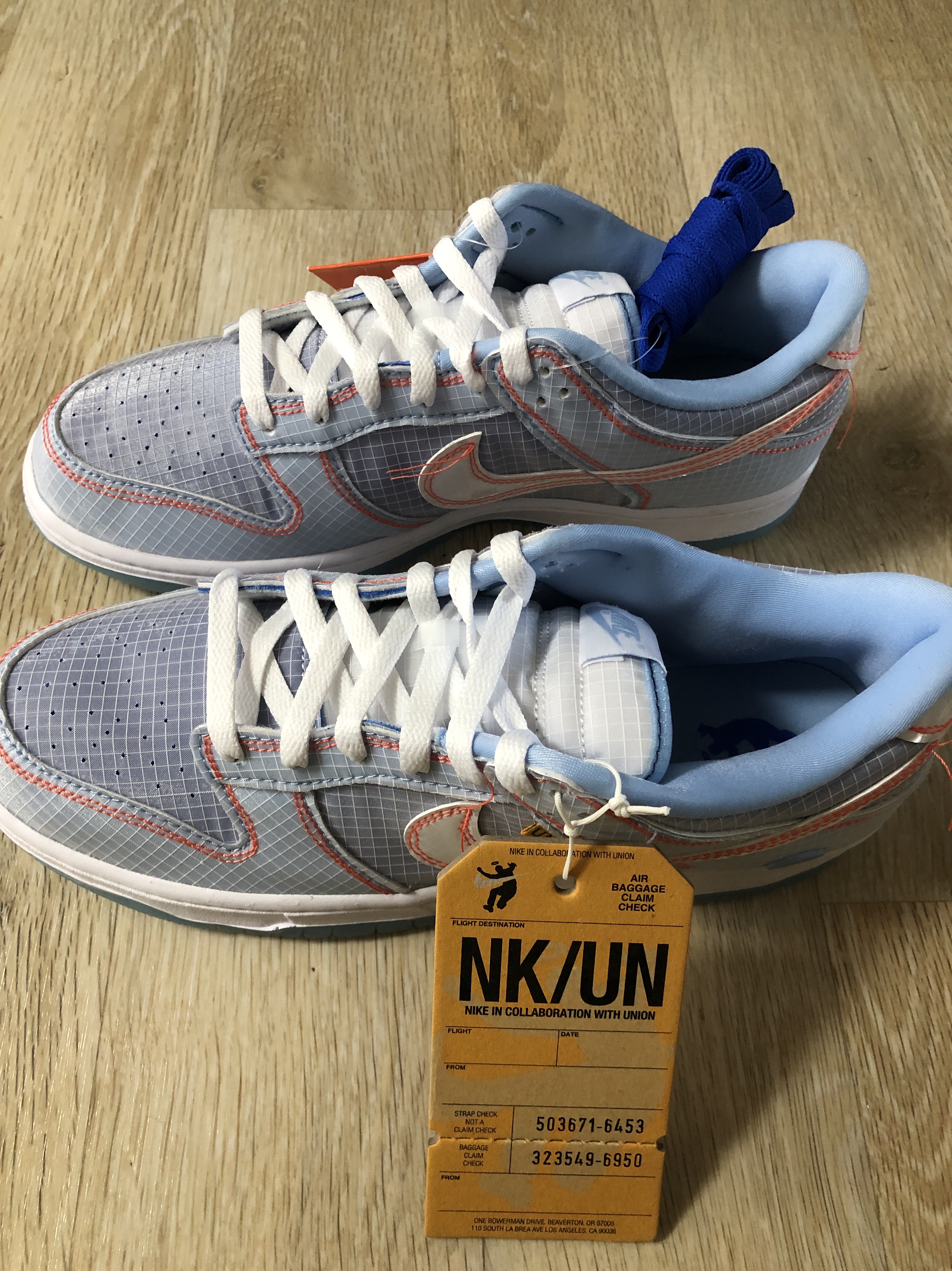 Nike x Union Dunk Low Passport Pack Argon 착용 스타일 - 2
