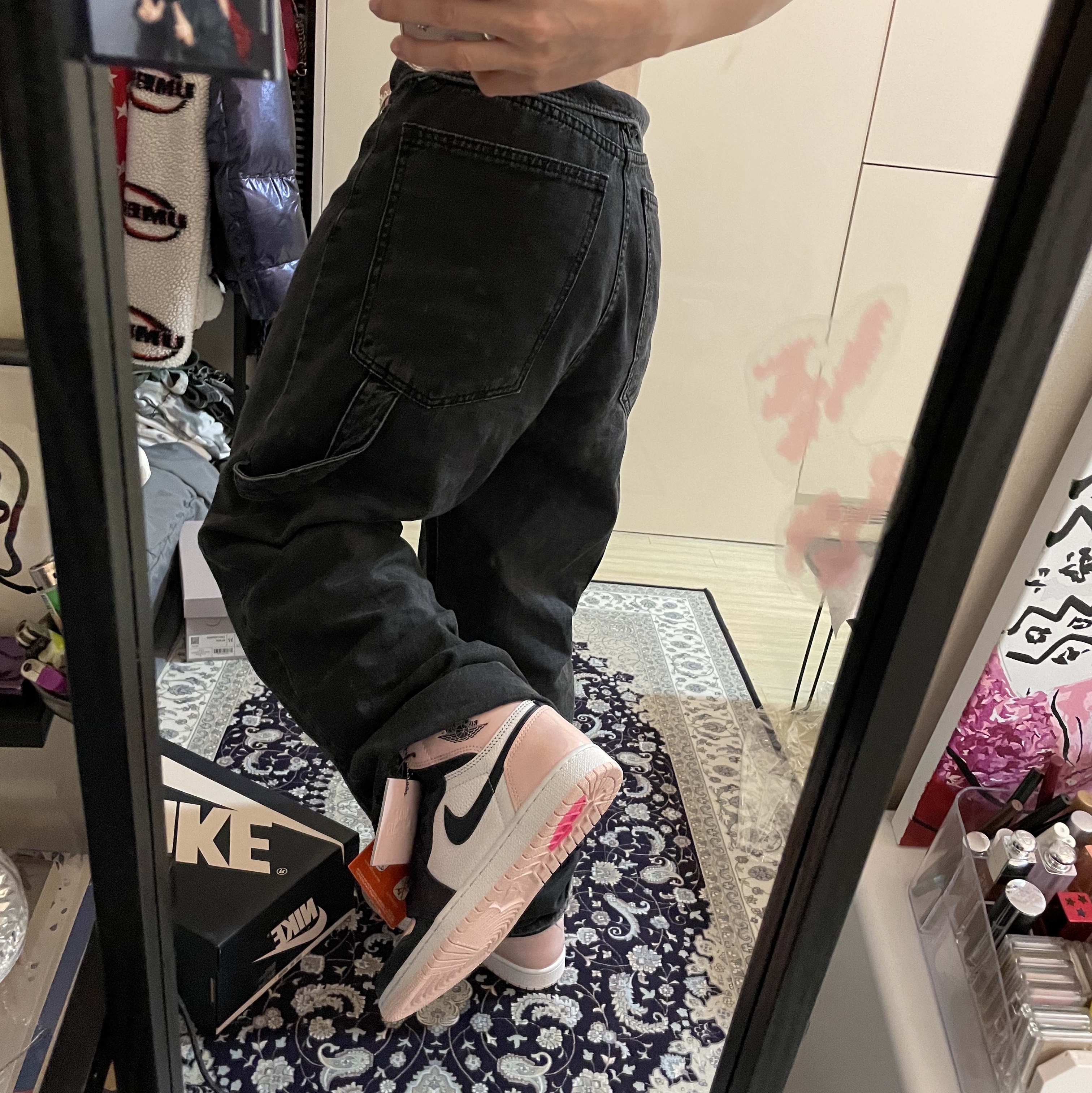 (W) Jordan 1 Retro High OG Atmosphere 착용 스타일 - 2