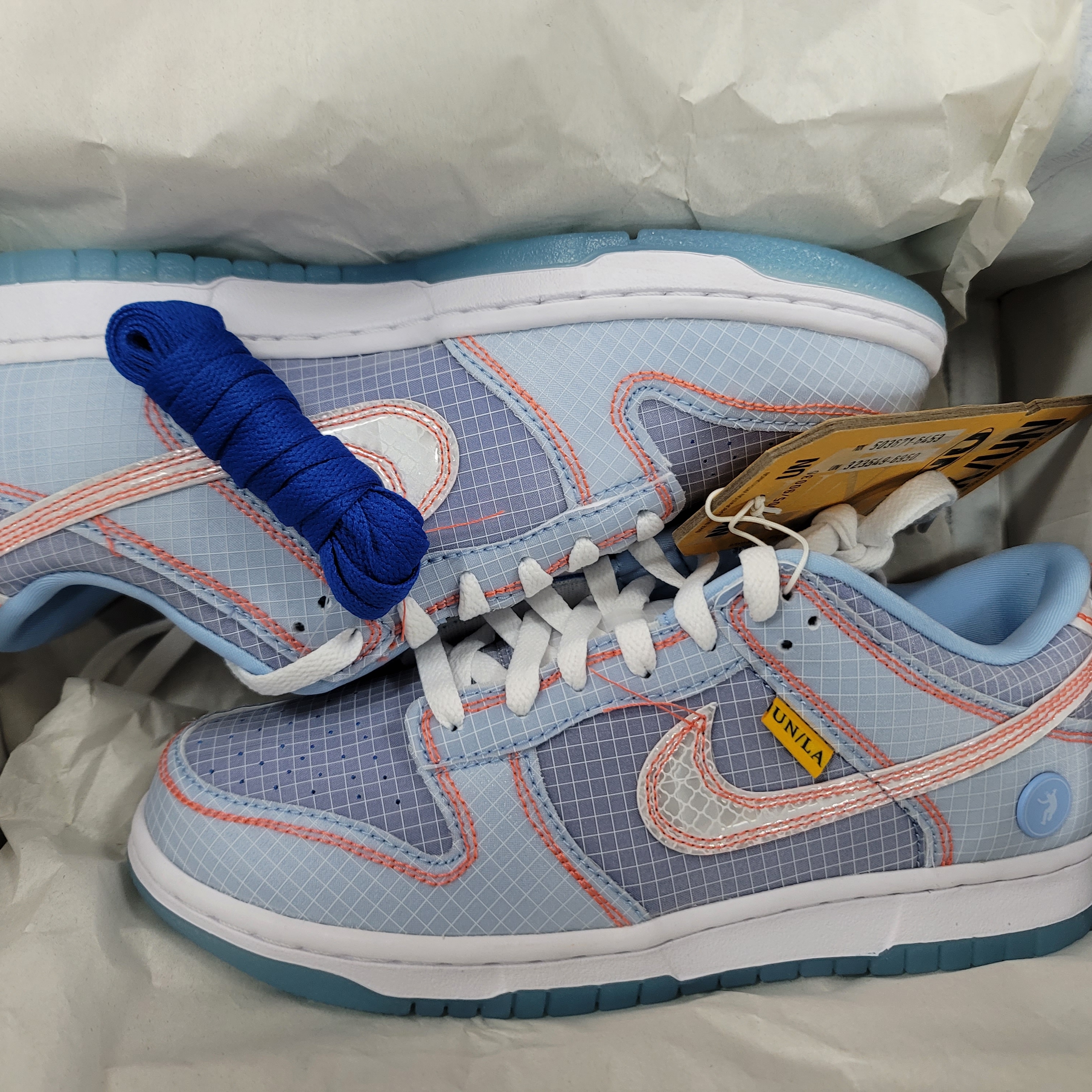 Nike x Union Dunk Low Passport Pack Argon 착용 스타일 - 3