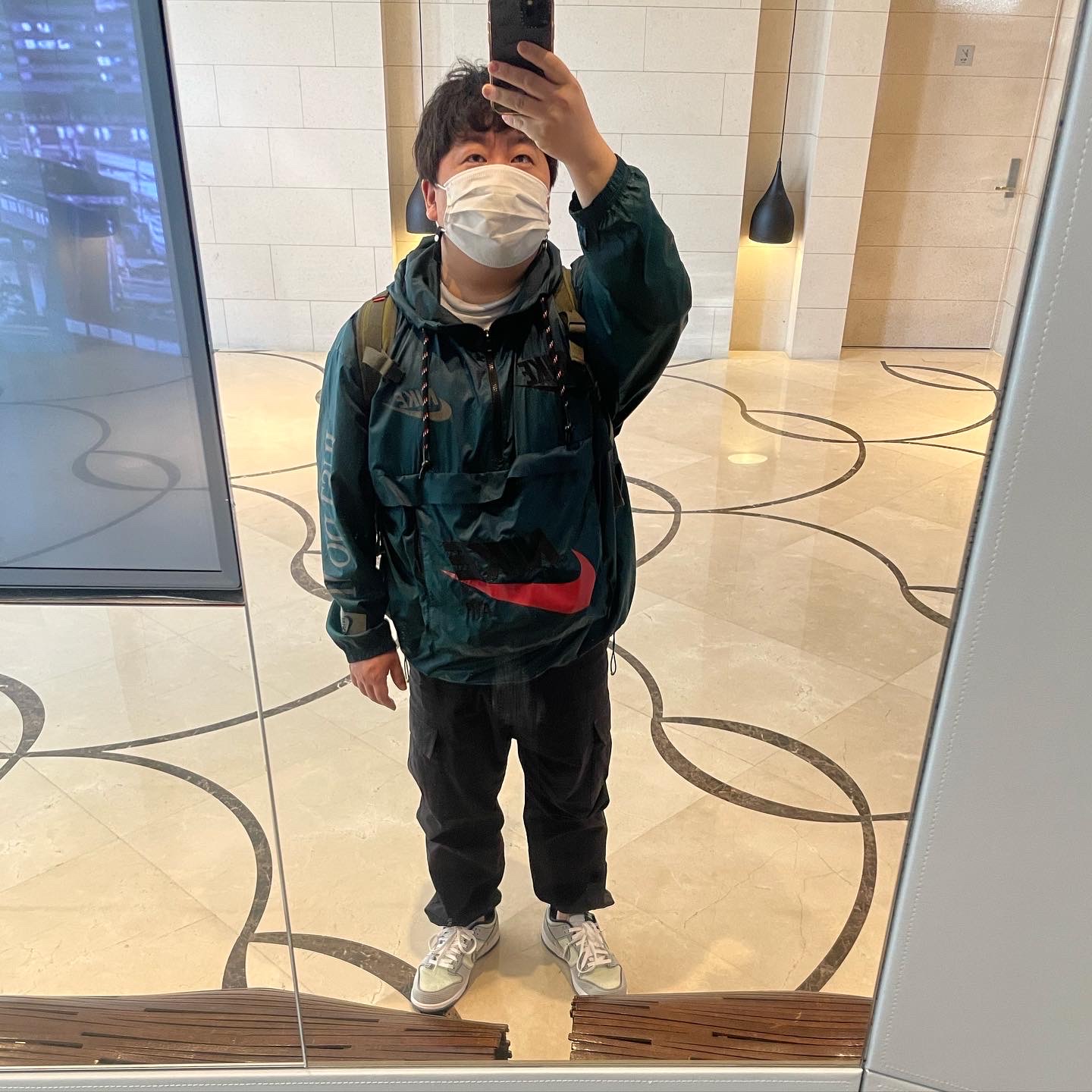 Nike x Cactus Plant Flea Market Anorak Teal, Supreme x Comme des Garcons Junya Watanabe Man Patchwork Backpack Olive - 21FW 착용 스타일