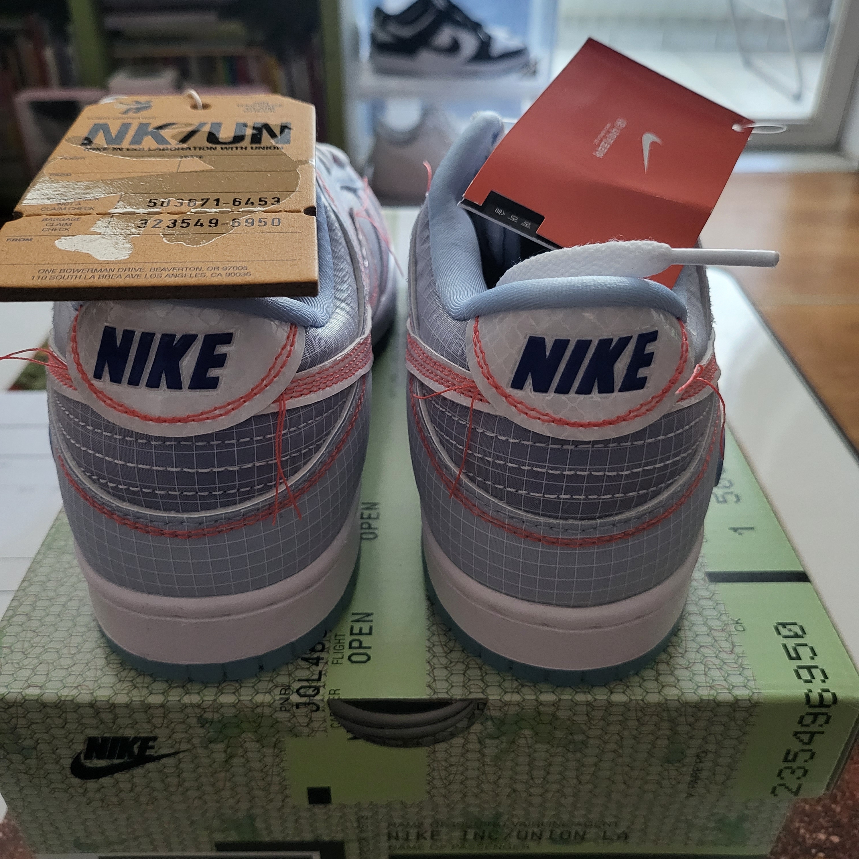 Nike x Union Dunk Low Passport Pack Argon 착용 스타일 - 2