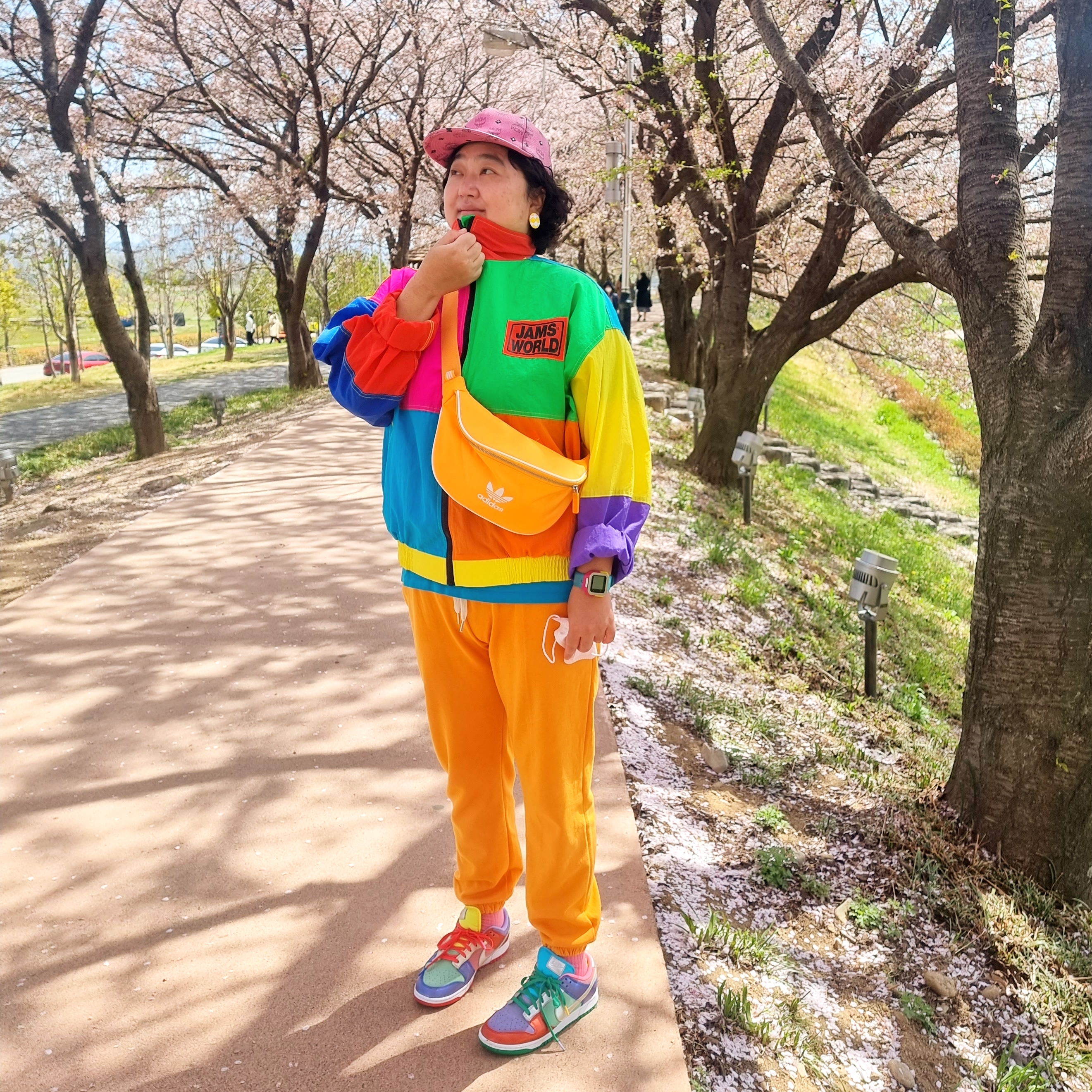 (W) Nike Dunk Low Sunset Pulse 착용 스타일