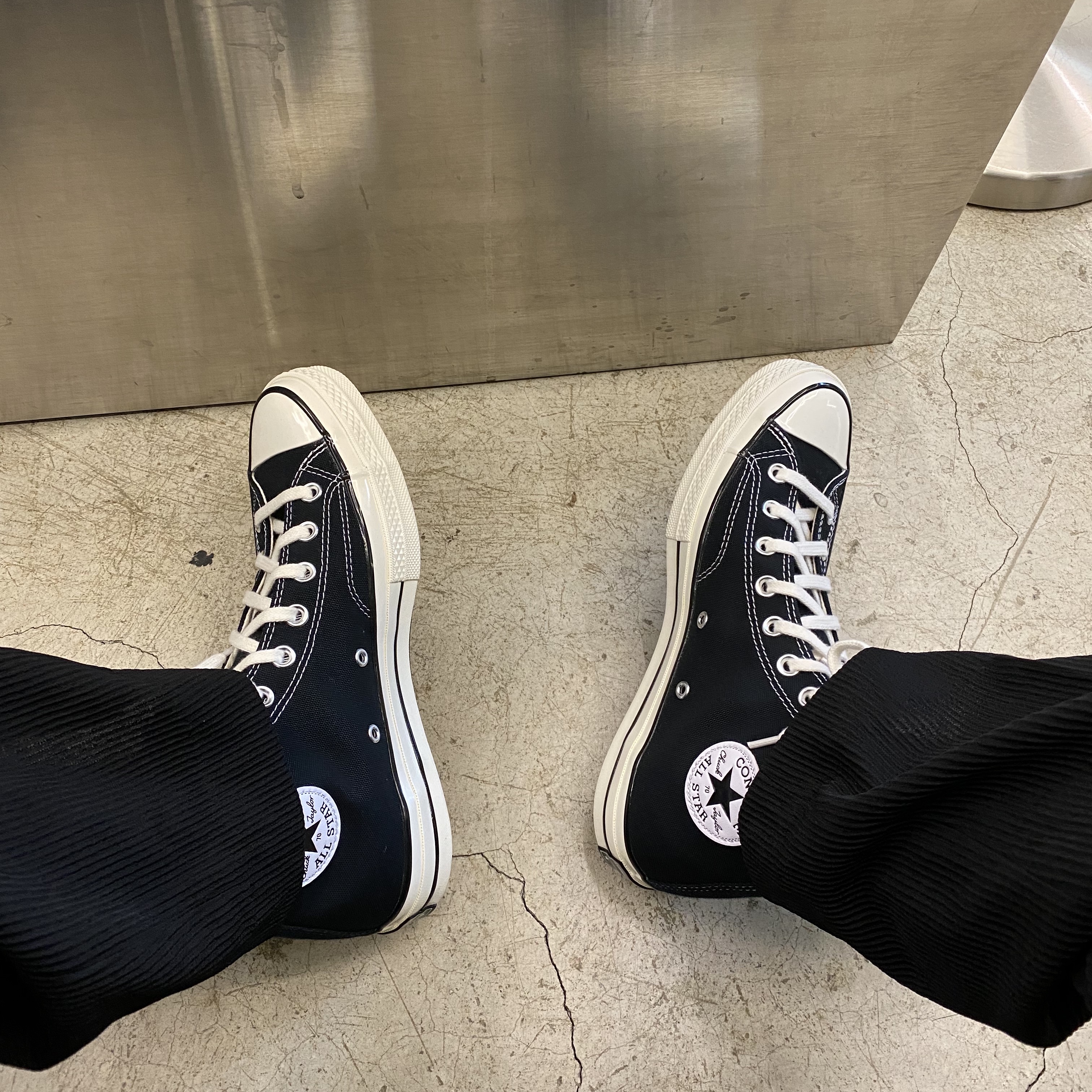 Converse Chuck 70 Hi Black 착용 스타일