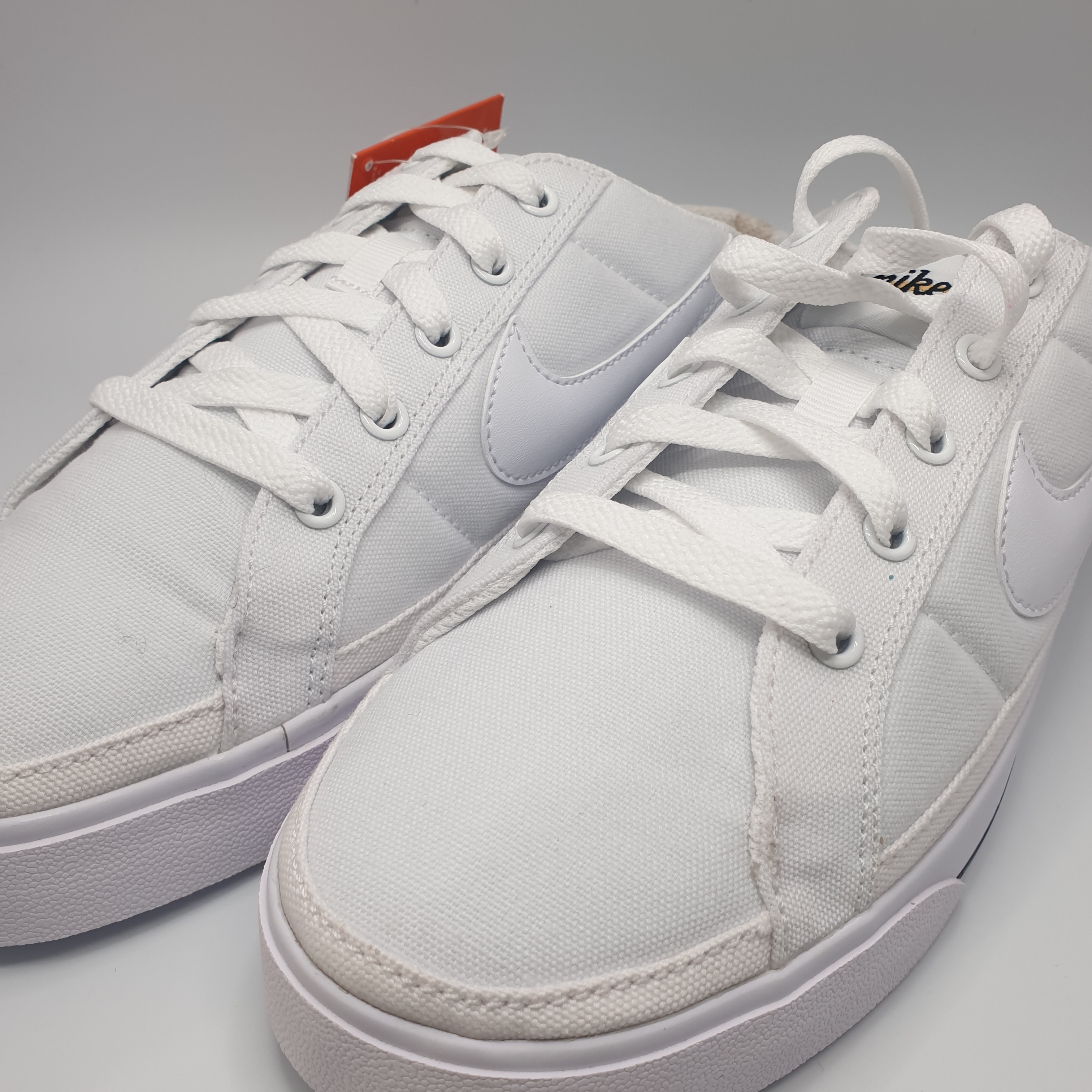 (W) Nike Court Legacy Mule White 착용 스타일 - 4