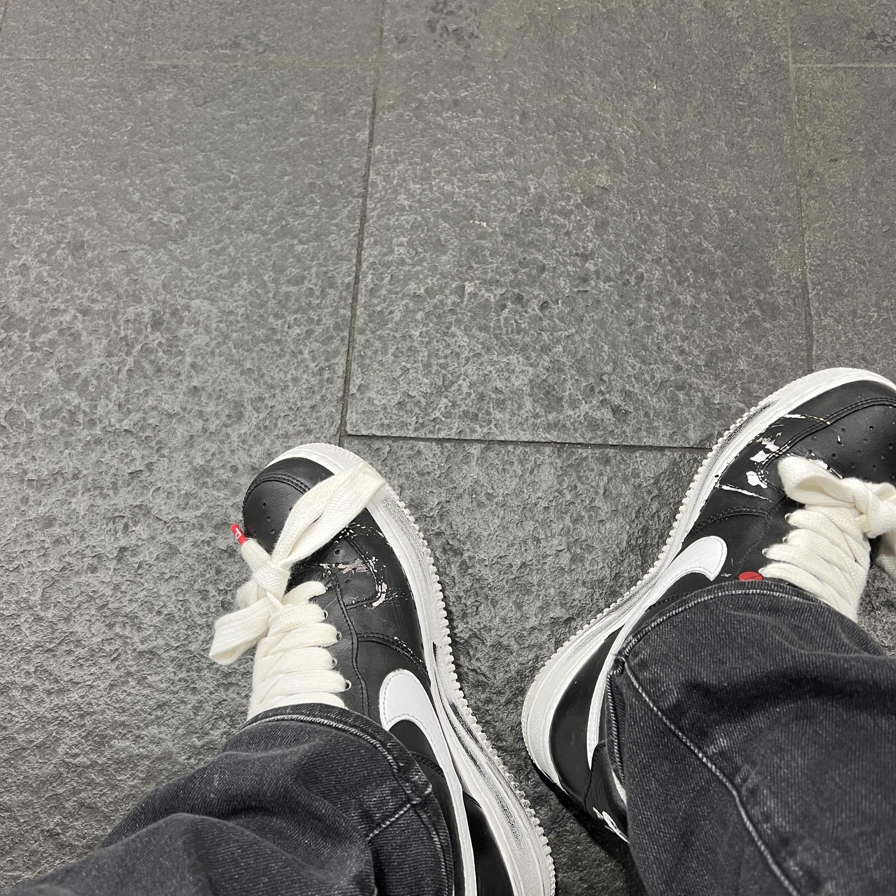 Nike x Peaceminusone Air Force 1 Low Para-Noise 착용 스타일