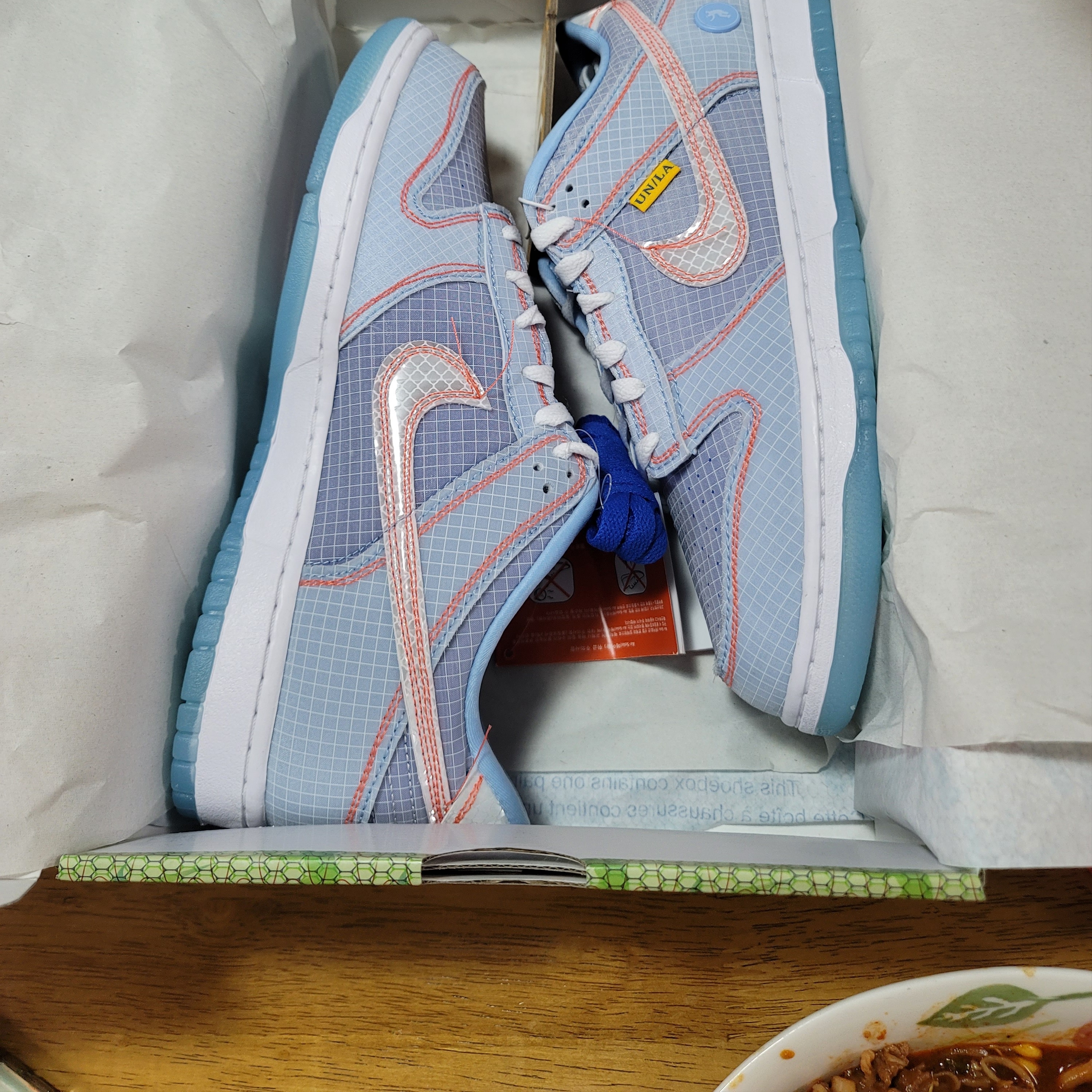 Nike x Union Dunk Low Passport Pack Argon 착용 스타일
