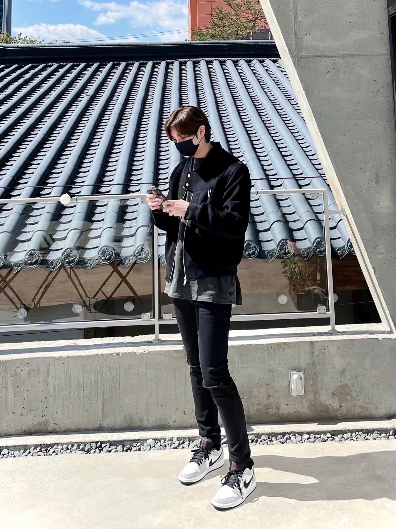 (GS) Jordan 1 Low Light Smoke Grey, Jordan 1 Low Light Smoke Grey 착용 스타일 - 2