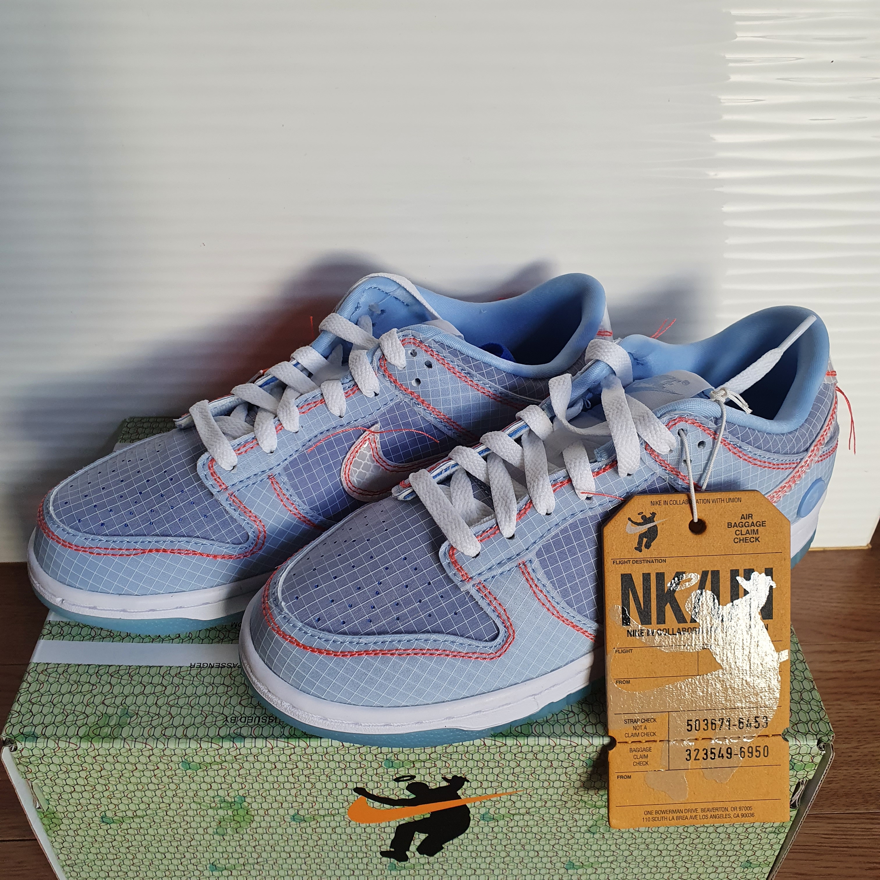Nike x Union Dunk Low Passport Pack Argon 착용 스타일