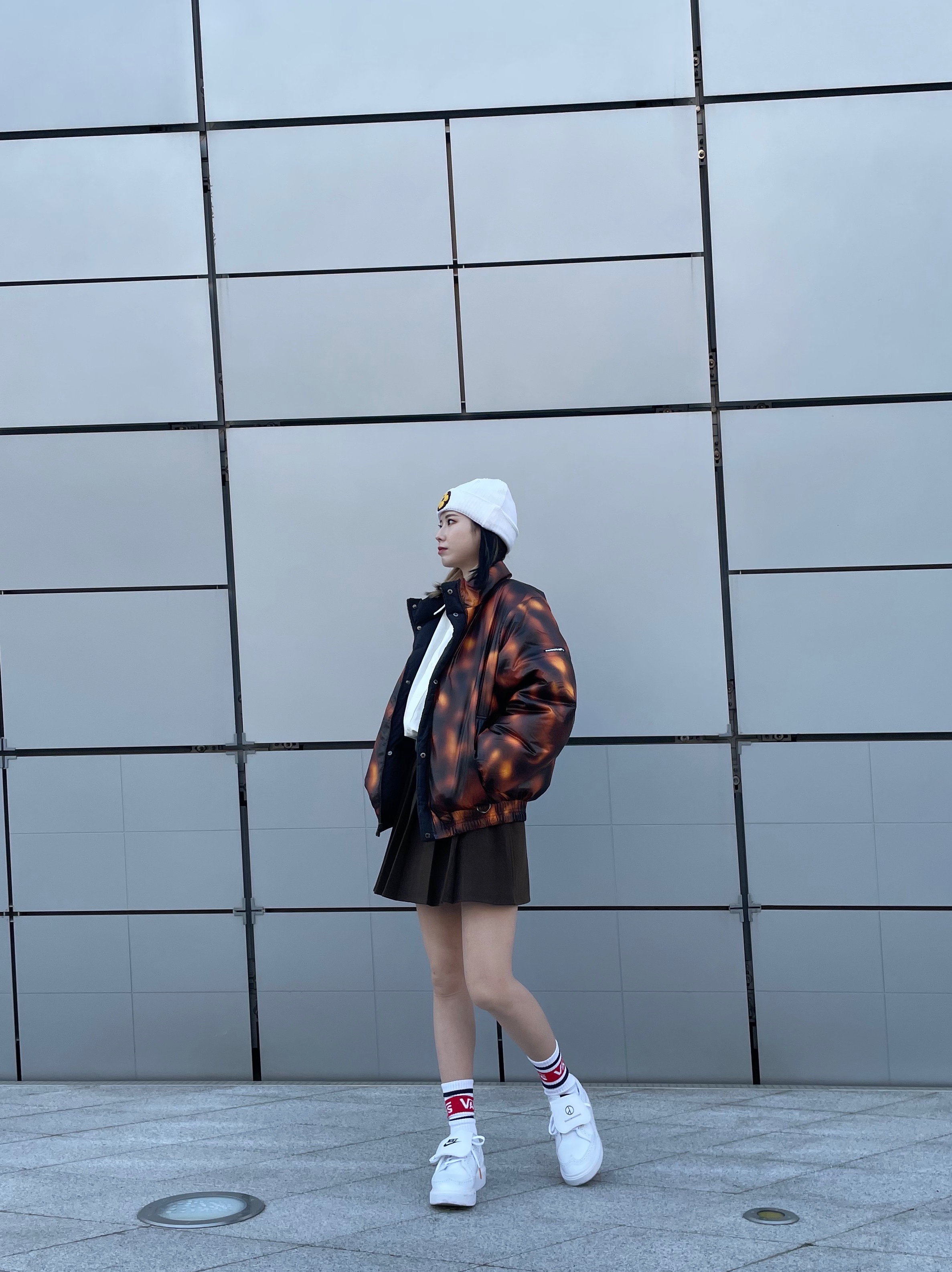 Nike x Peaceminusone Kwondo1 White 착용 스타일 - 2