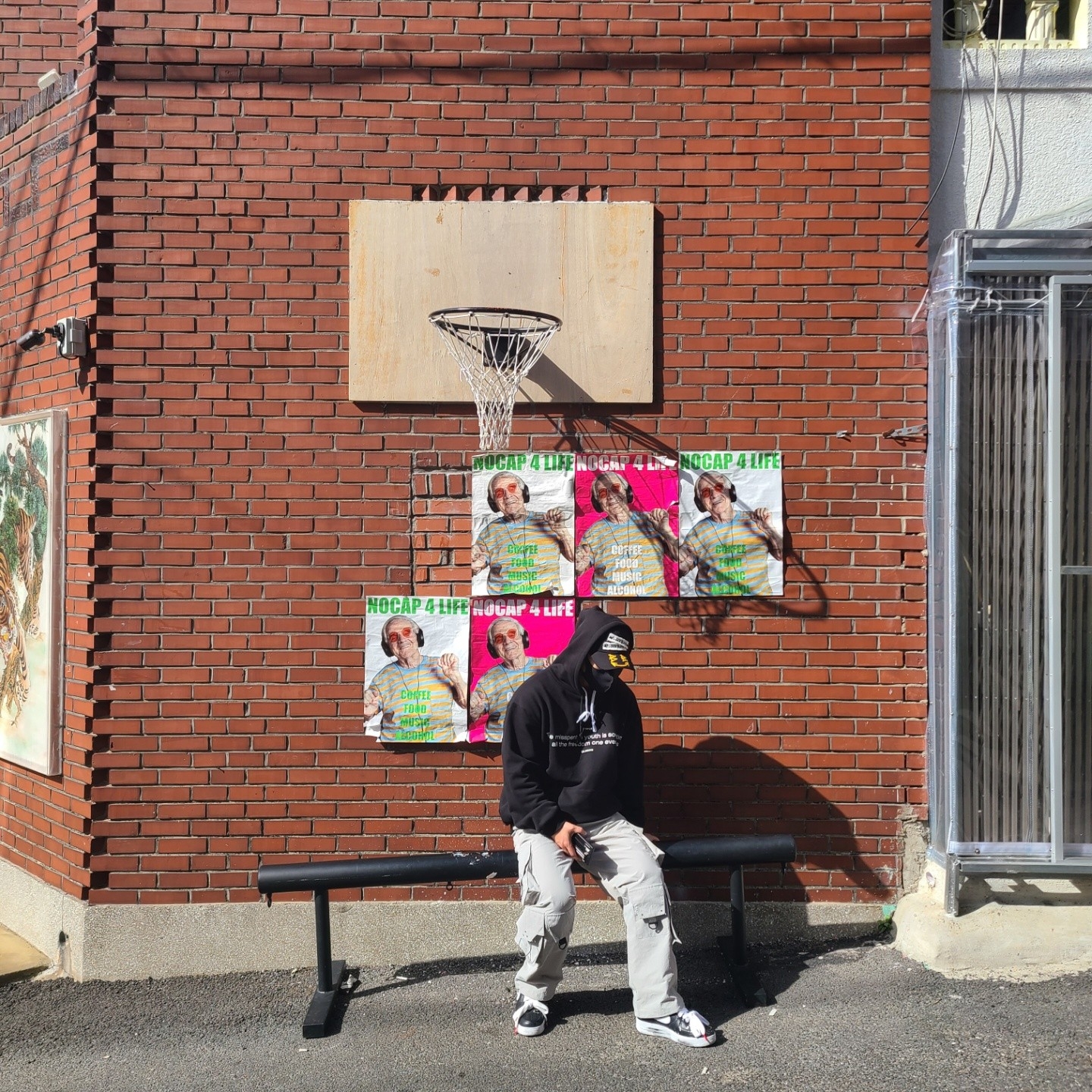 Nike x Peaceminusone Air Force 1 Low Para-Noise 착용 스타일