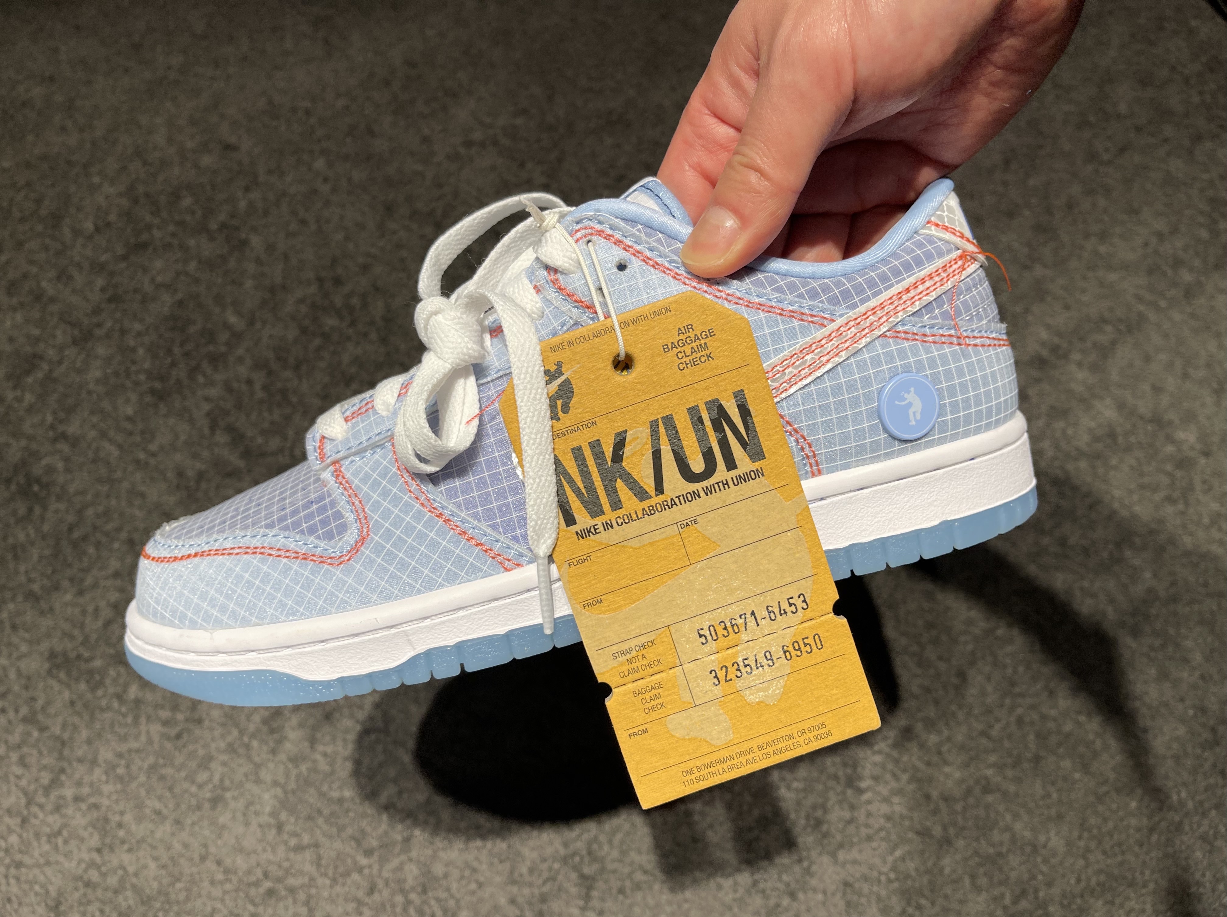 Nike x Union Dunk Low Passport Pack Argon 착용 스타일