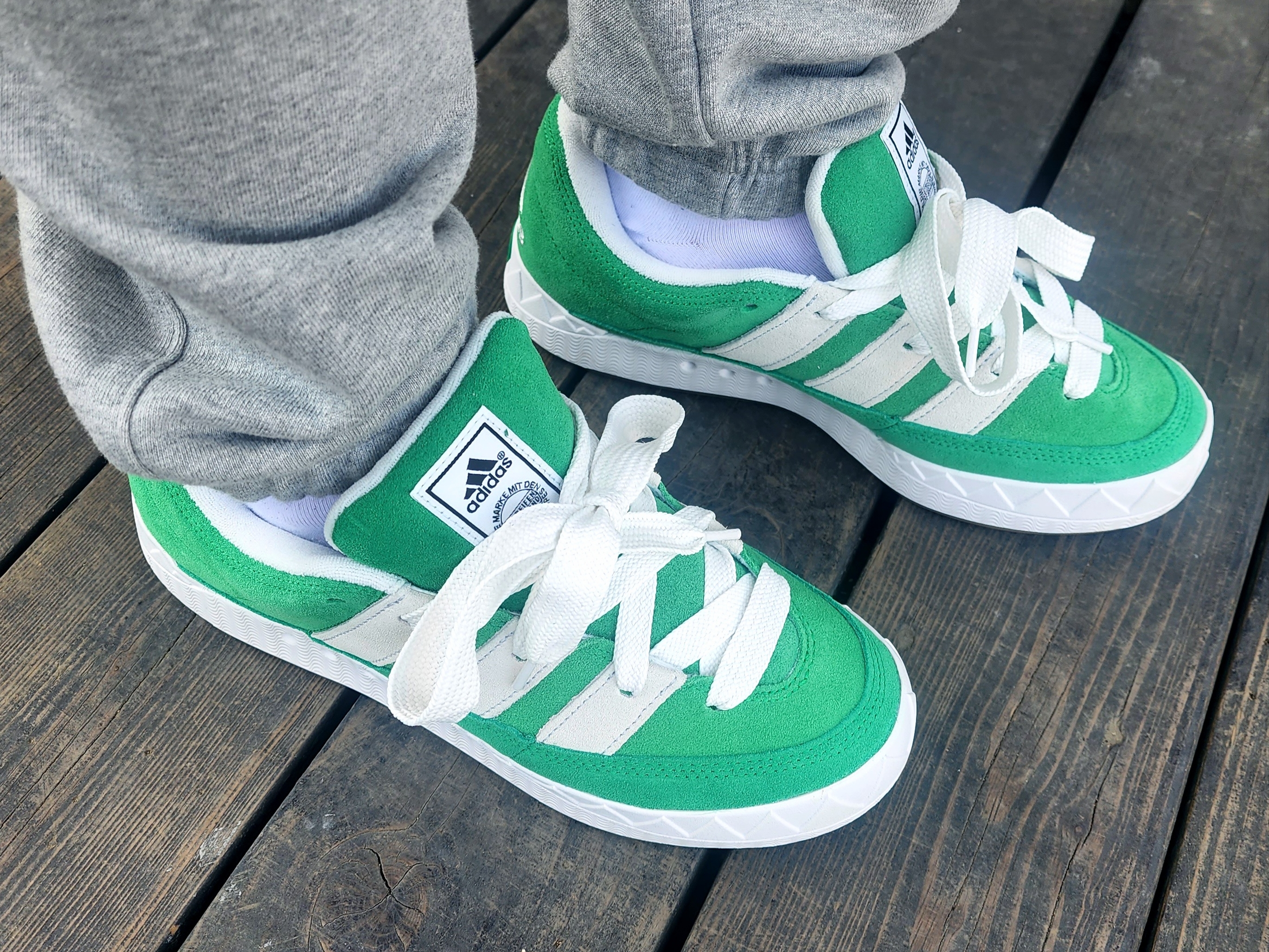 Adidas Adimatic Green 착용 스타일 - 2