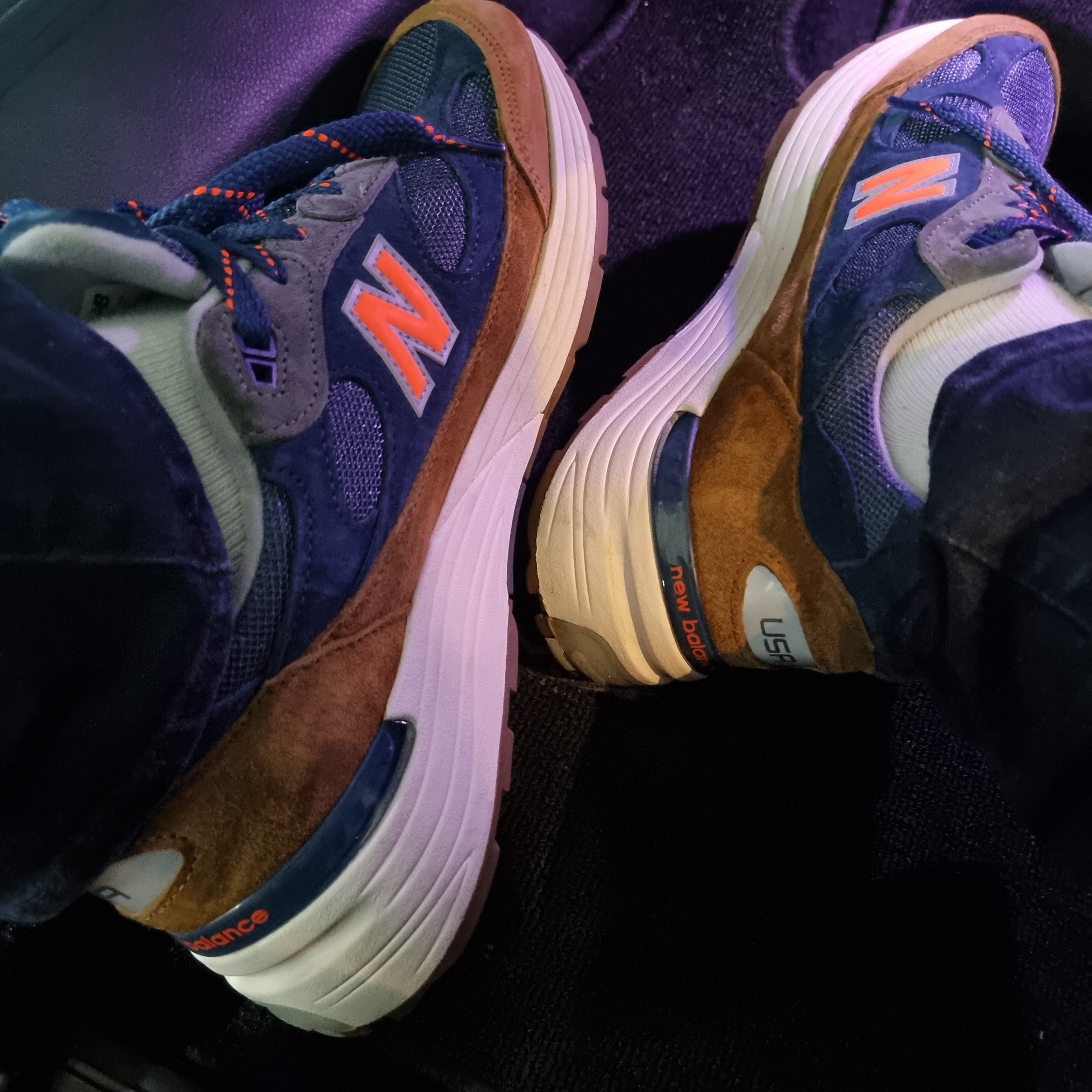 New Balance x J.Crew 992 Made in USA New York 착용 스타일 - 1