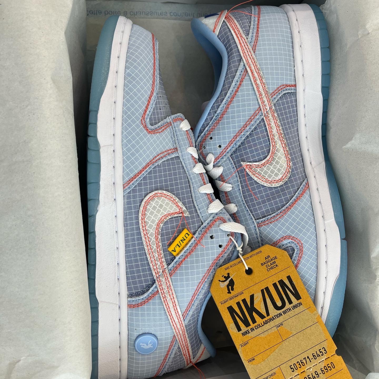 Nike x Union Dunk Low Passport Pack Argon 착용 스타일