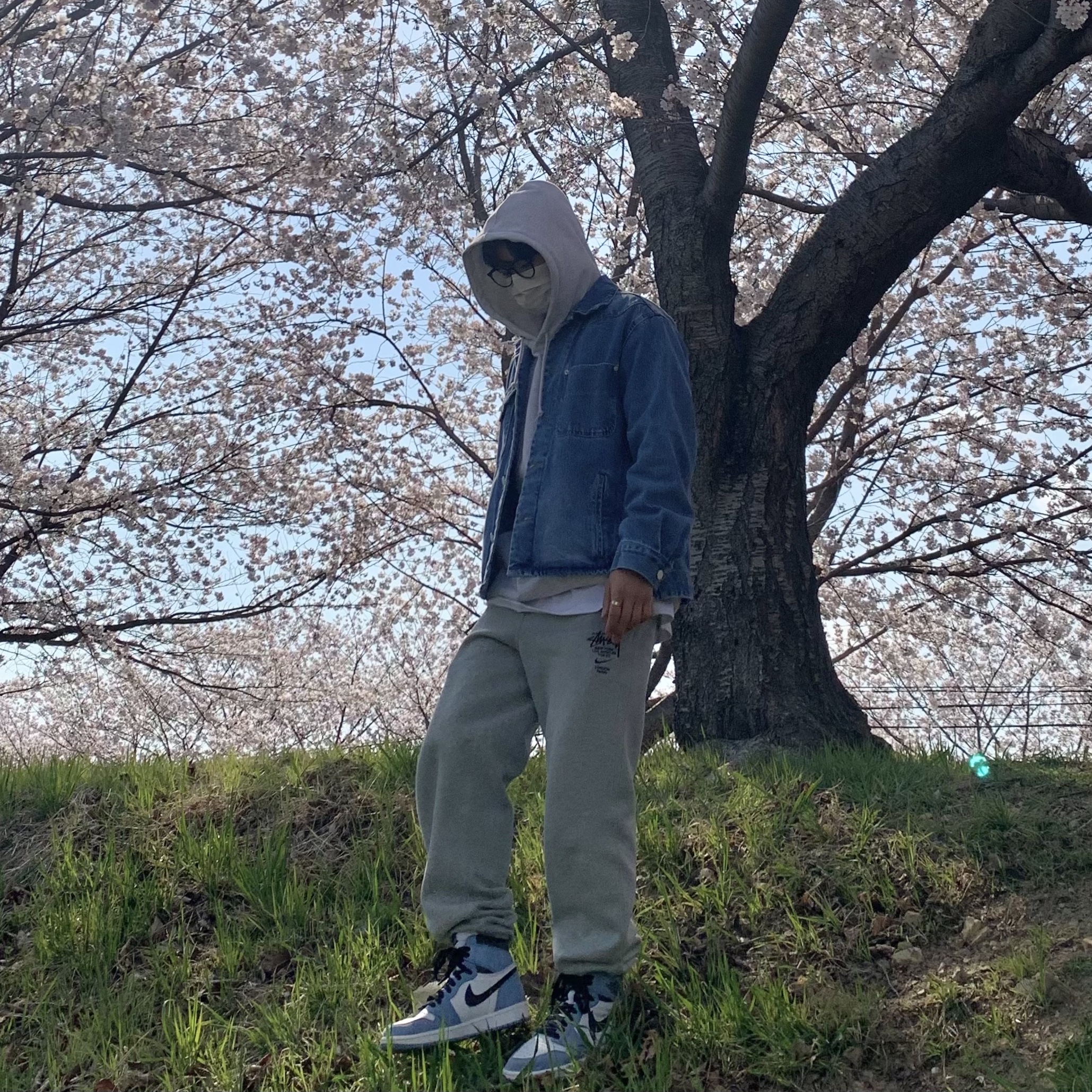 Stussy 8 Ball Hoodie Ash Heather - 21FW, Nike x Stussy NRG ZR Fleece Pants Heather Grey - US/EU 착용 스타일