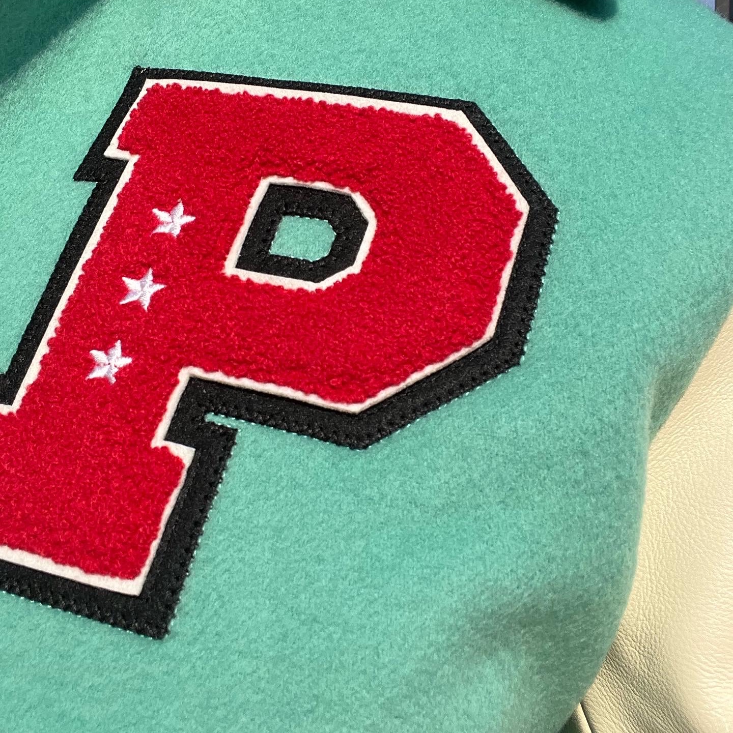 Peaceminusone Varsity Jacket #1 Mint, Nike x Peaceminusone Kwondo1 White 착용 스타일 - 4
