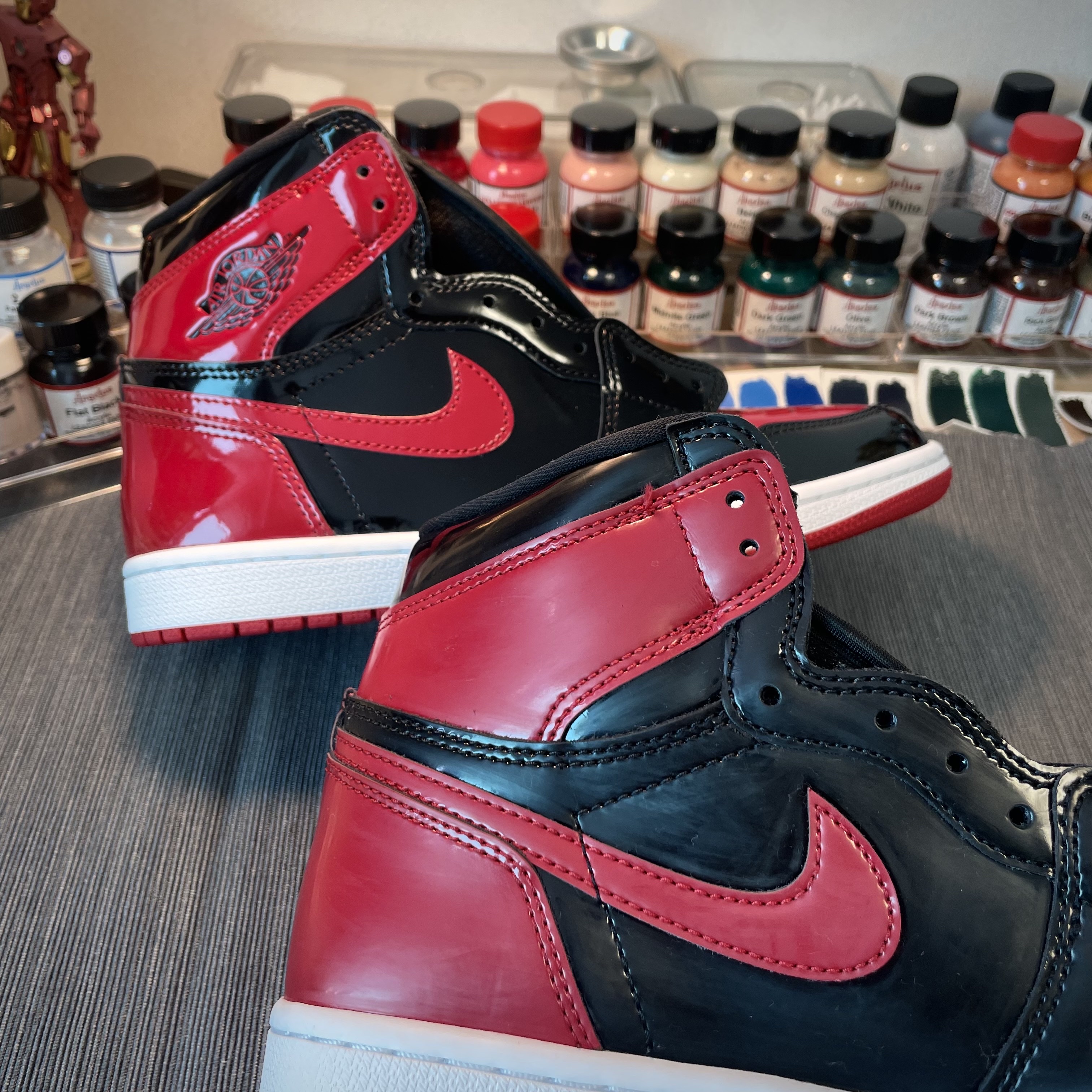 Jordan 1 Retro High OG Patent Bred 착용 스타일 - 2