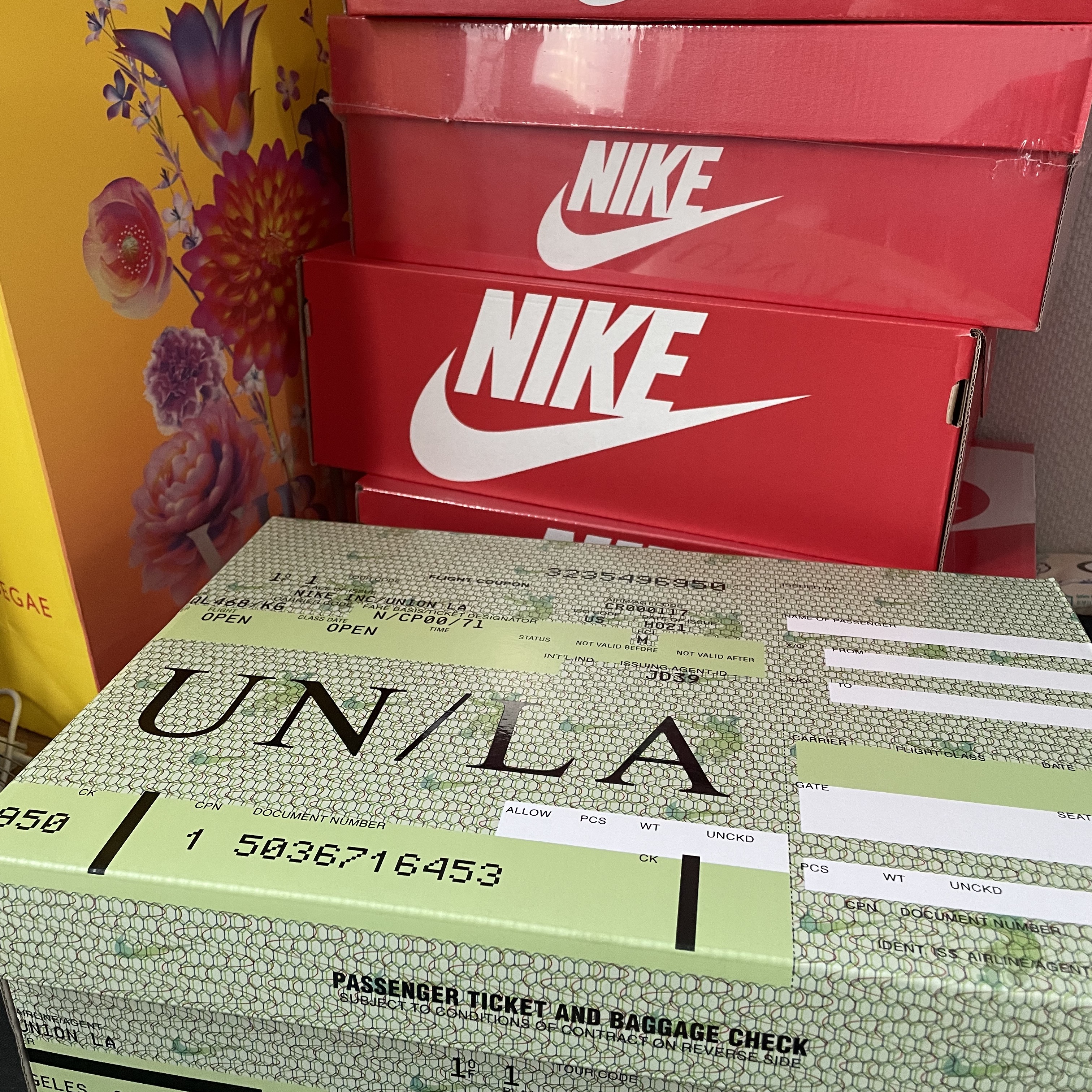Nike x Union Dunk Low Passport Pack Argon 착용 스타일 - 2