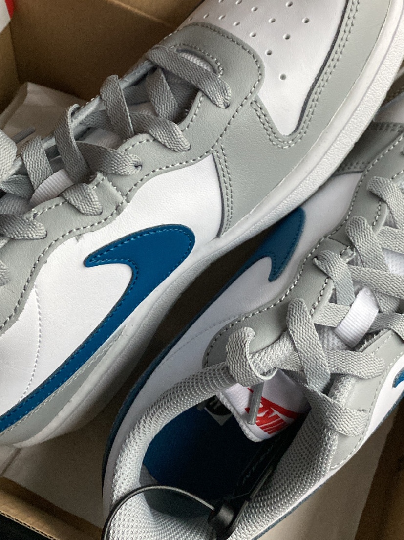(GS) Nike Court Borough Low 2 Light Smoke Grey 착용 스타일