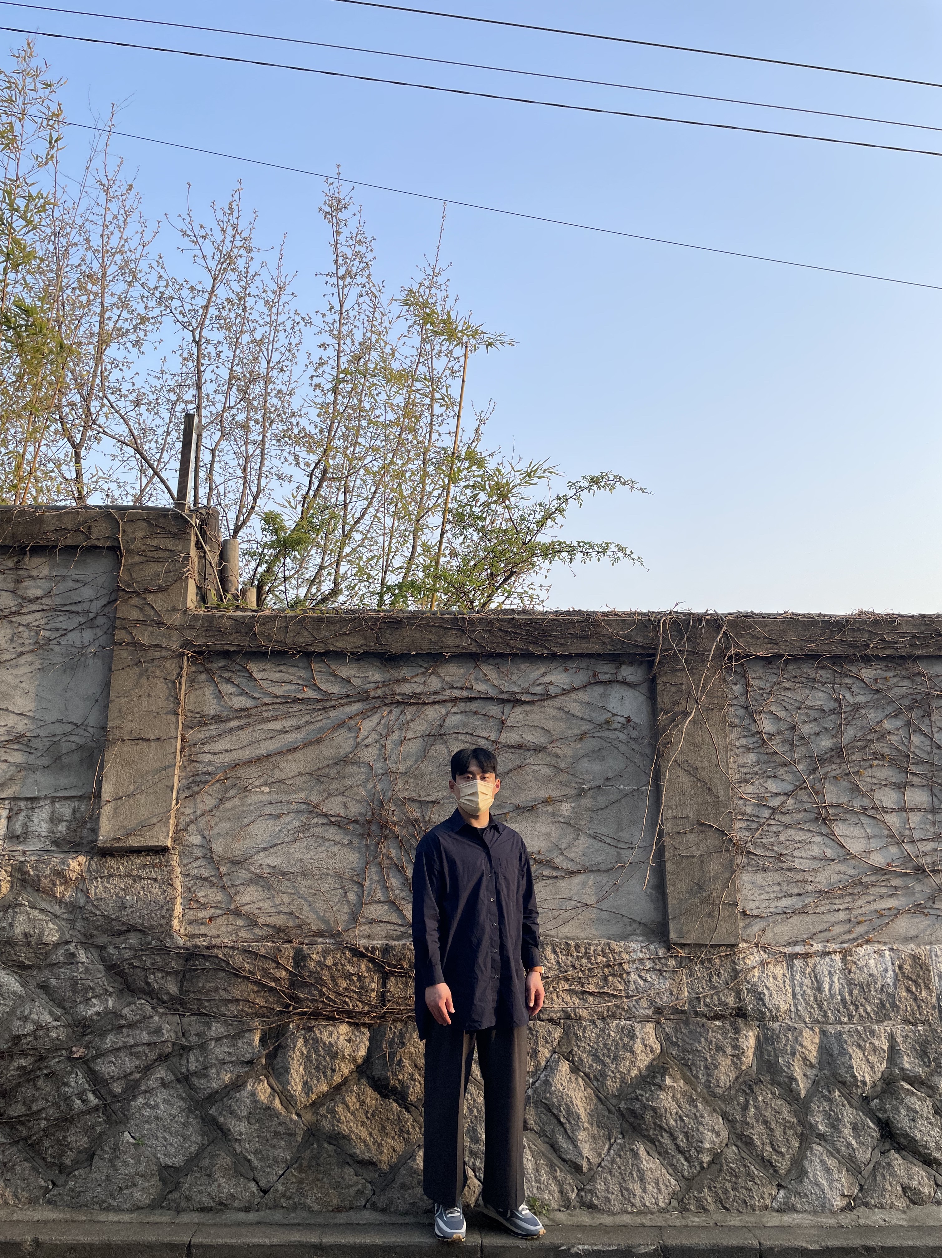 Nike x Sacai x Clot LDWaffle Cool Grey 착용 스타일