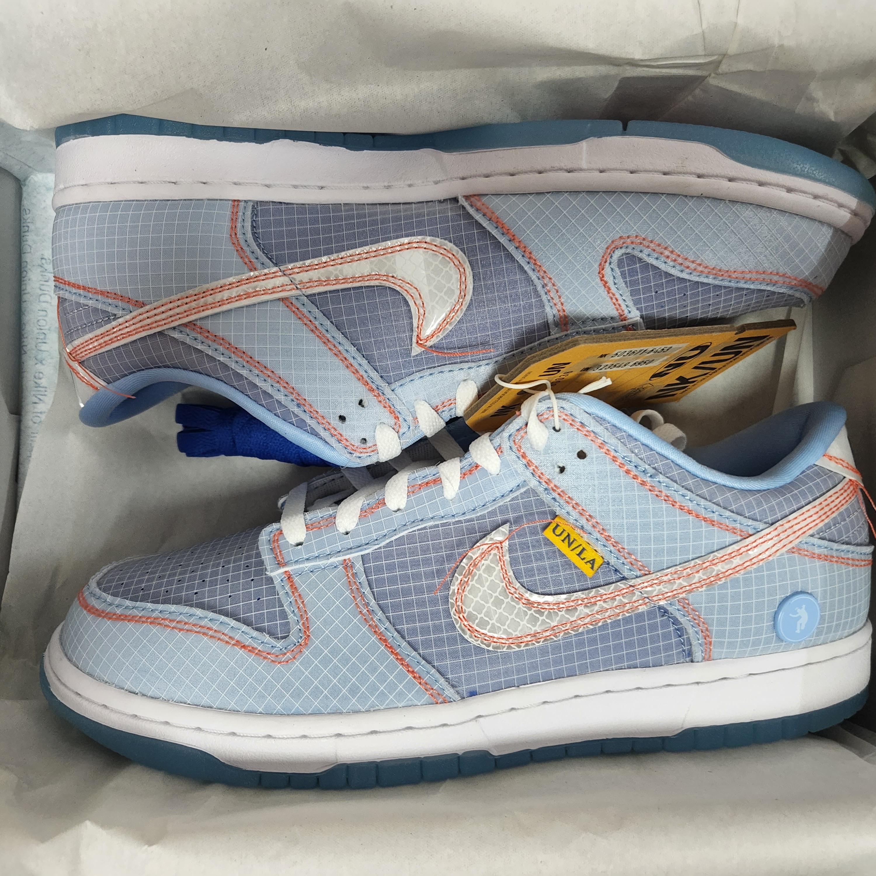 Nike x Union Dunk Low Passport Pack Argon 착용 스타일 - 1
