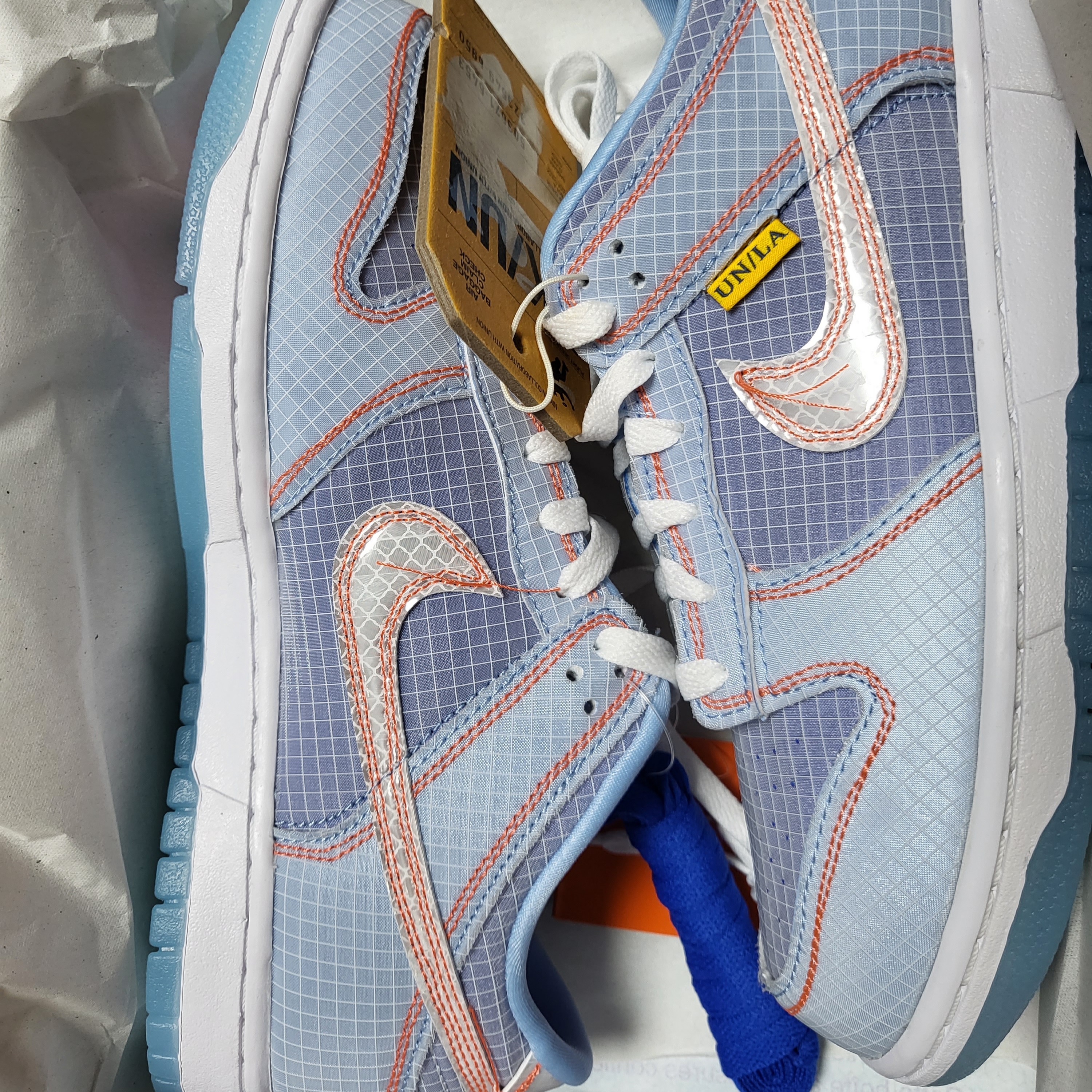 Nike x Union Dunk Low Passport Pack Argon 착용 스타일