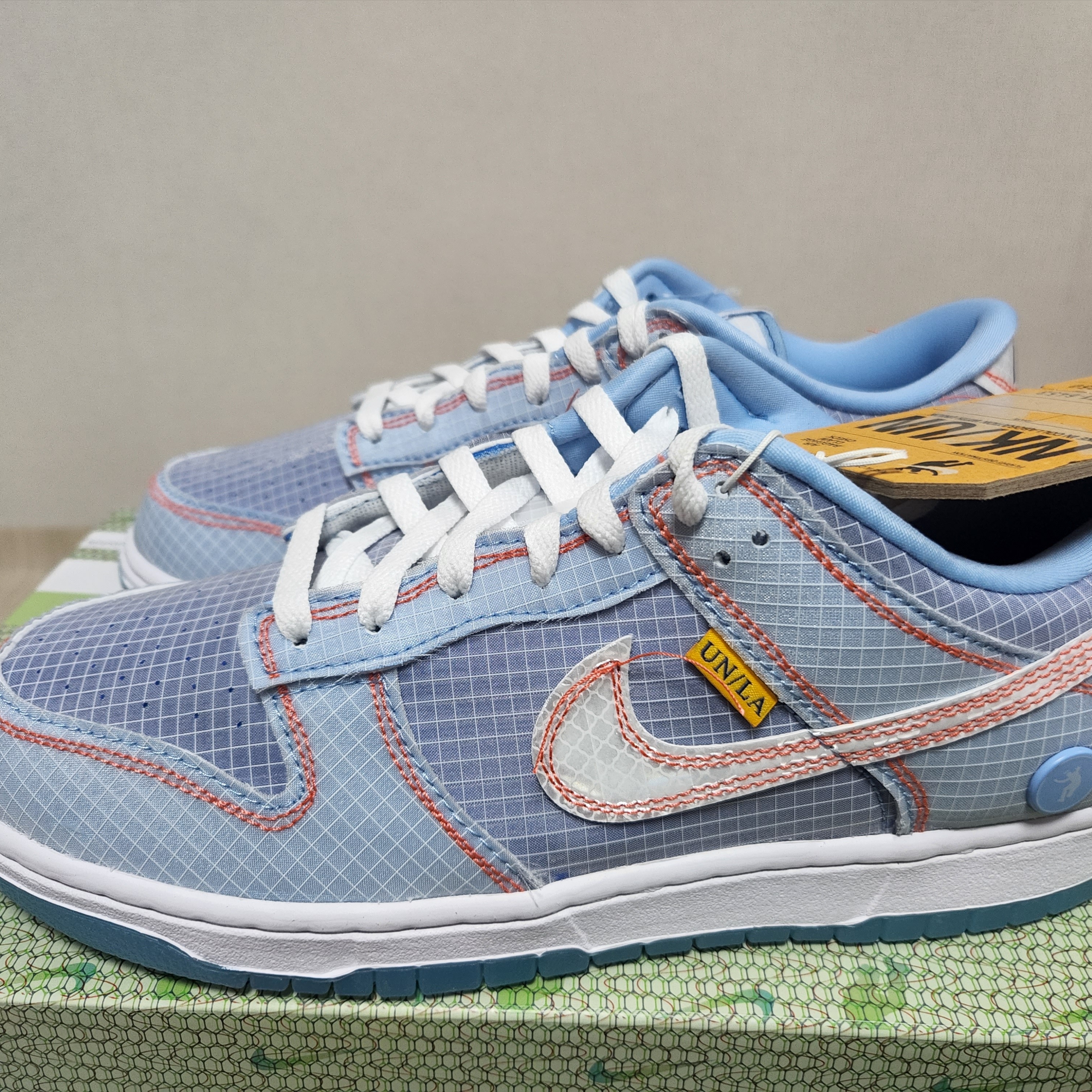 Nike x Union Dunk Low Passport Pack Argon 착용 스타일 - 2