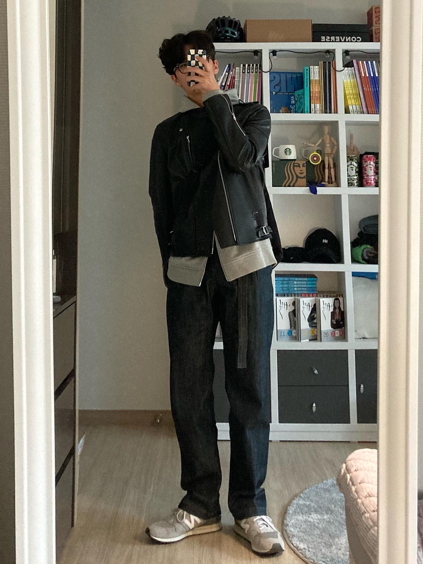 New Balance 996 Brown 착용 스타일 - 2