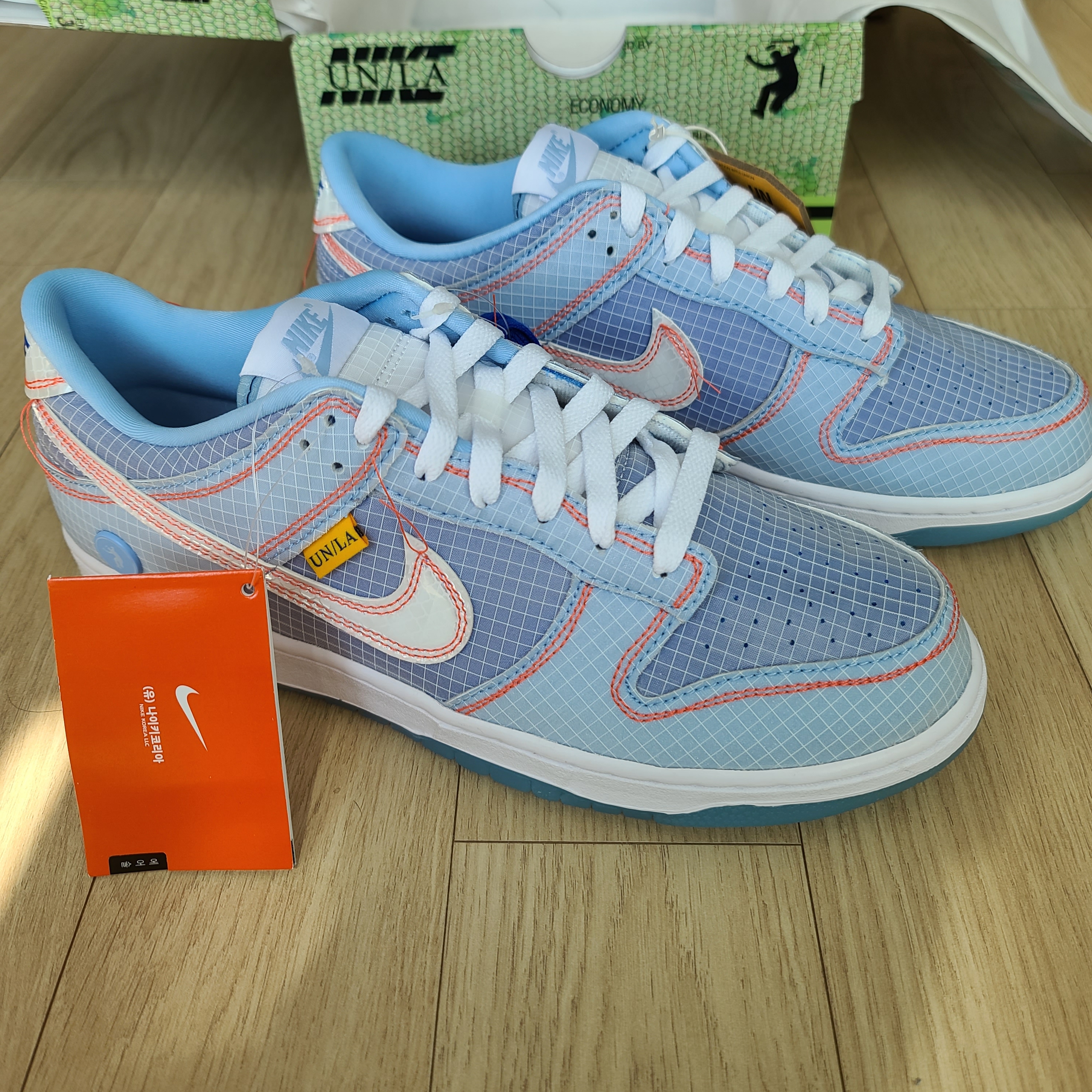 Nike x Union Dunk Low Passport Pack Argon 착용 스타일