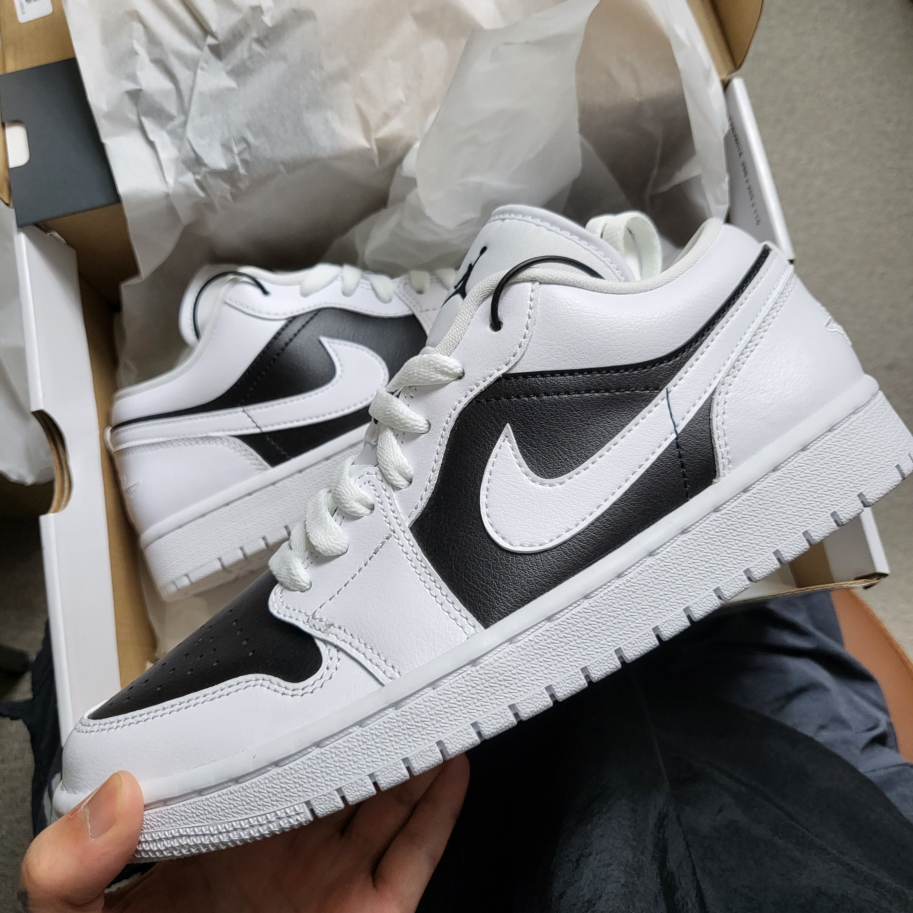 (W) Jordan 1 Low Panda 착용 스타일 - 2