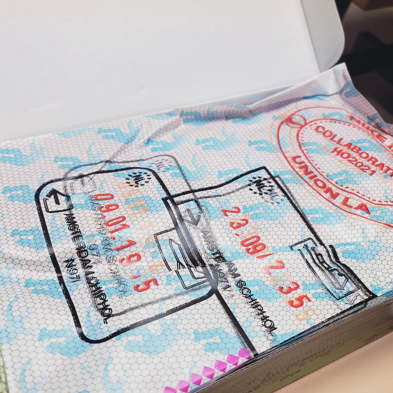 Nike x Union Dunk Low Passport Pack Argon 착용 스타일 - 2