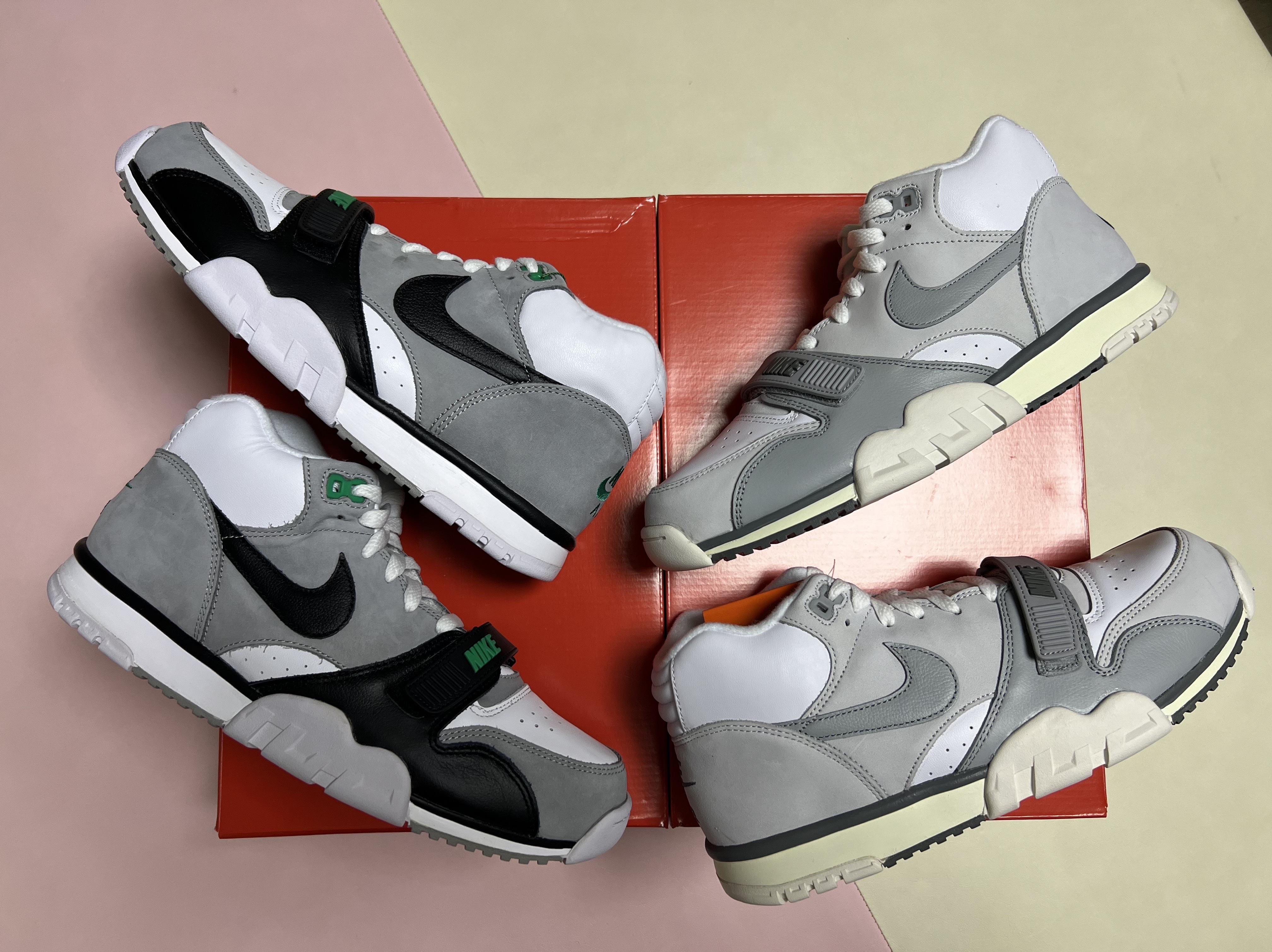 Nike Air Trainer 1 Chlorophyll 착용 스타일