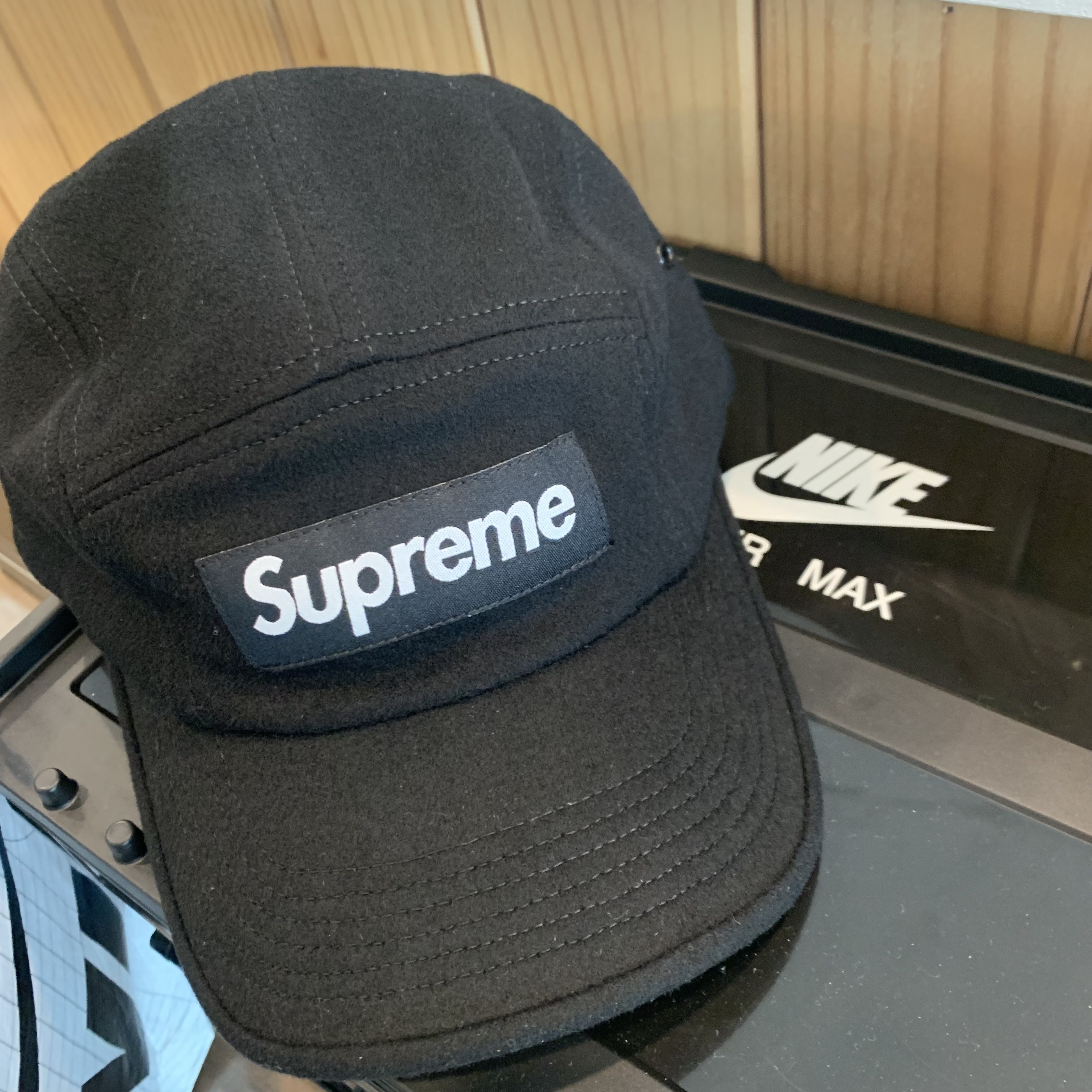 Supreme Military Camp Cap Black - 21FW 착용 스타일