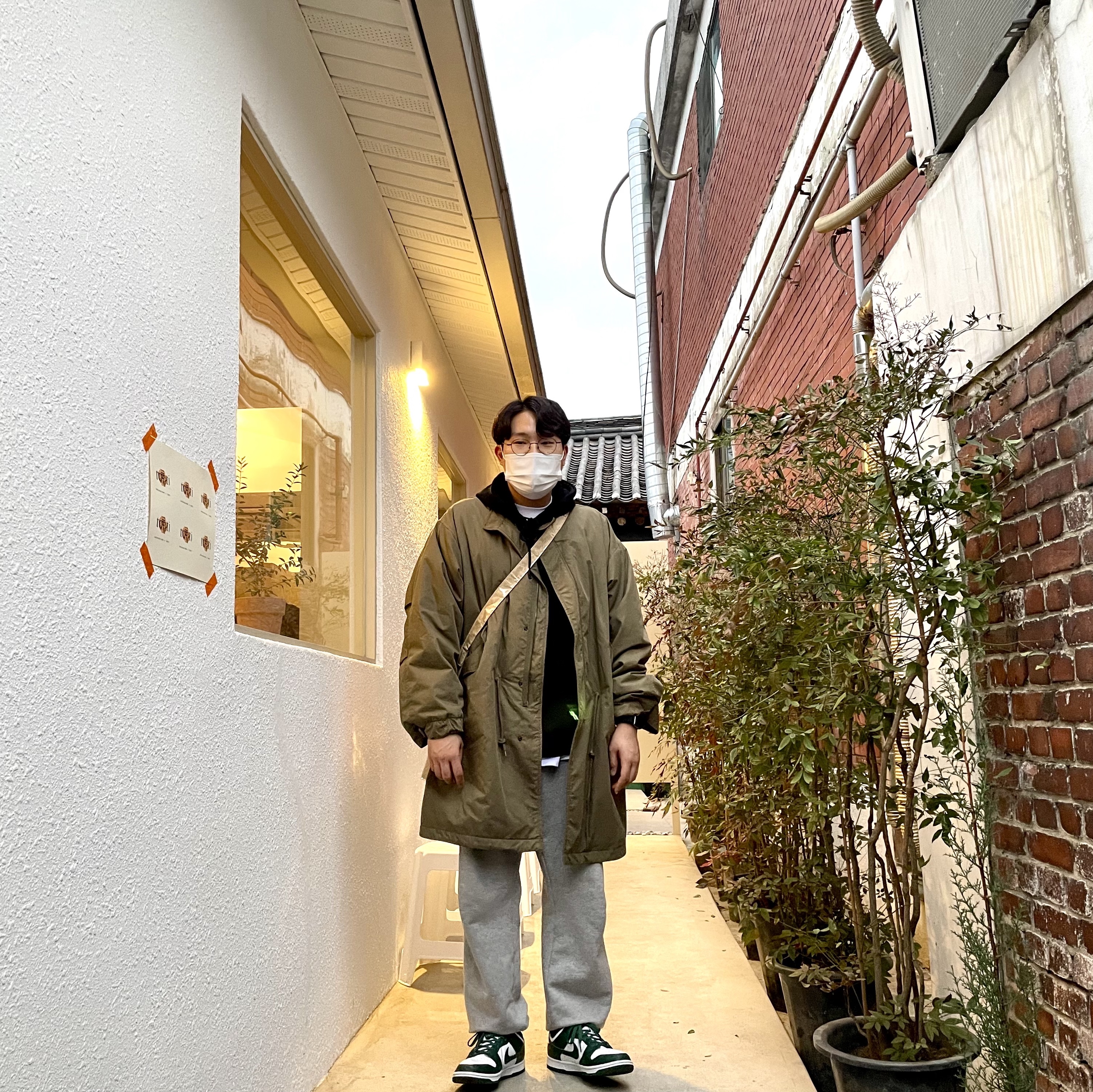 Nike Dunk Low Retro Varsity Green 착용 스타일