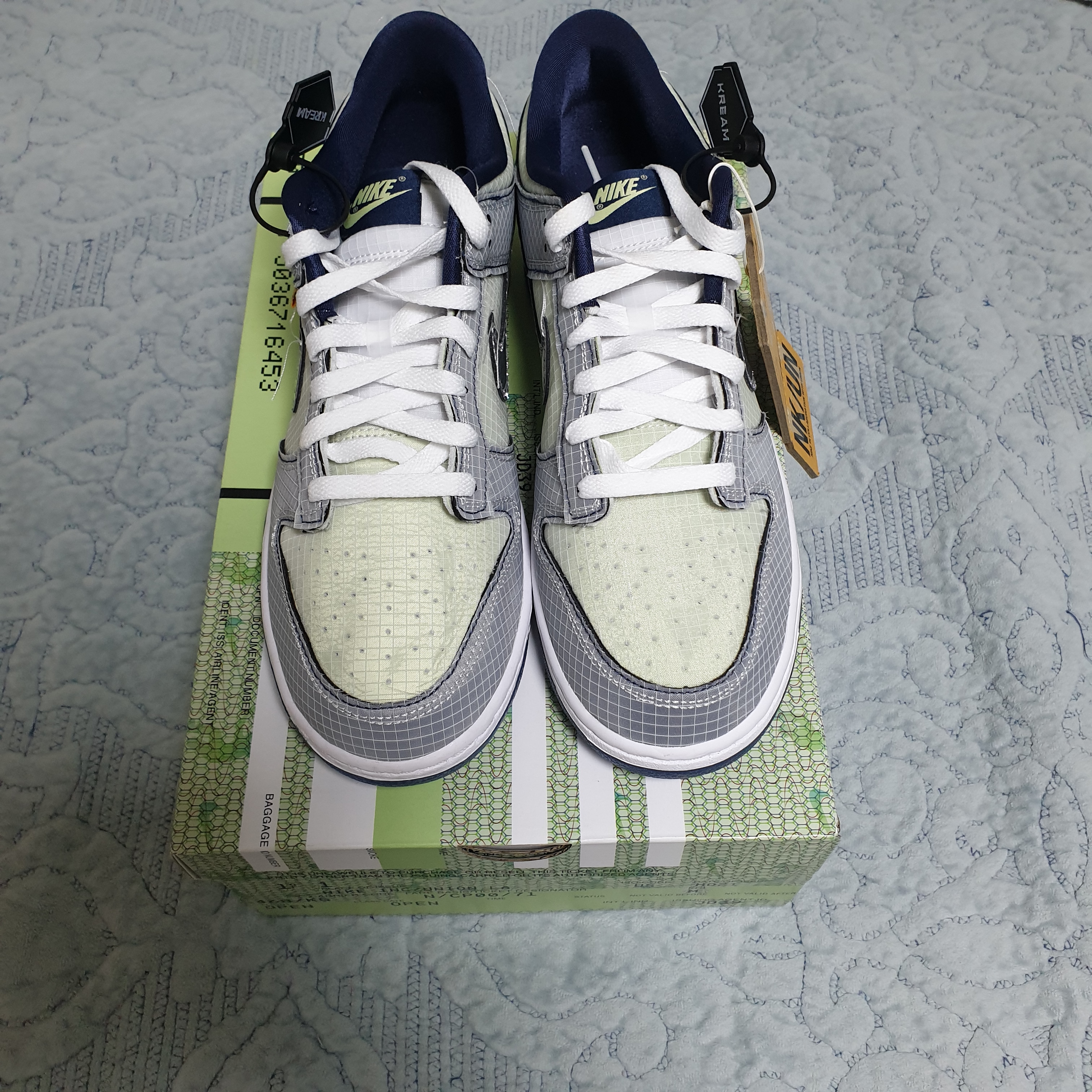 Nike x Union Dunk Low Passport Pack Pistachio 착용 스타일 - 4