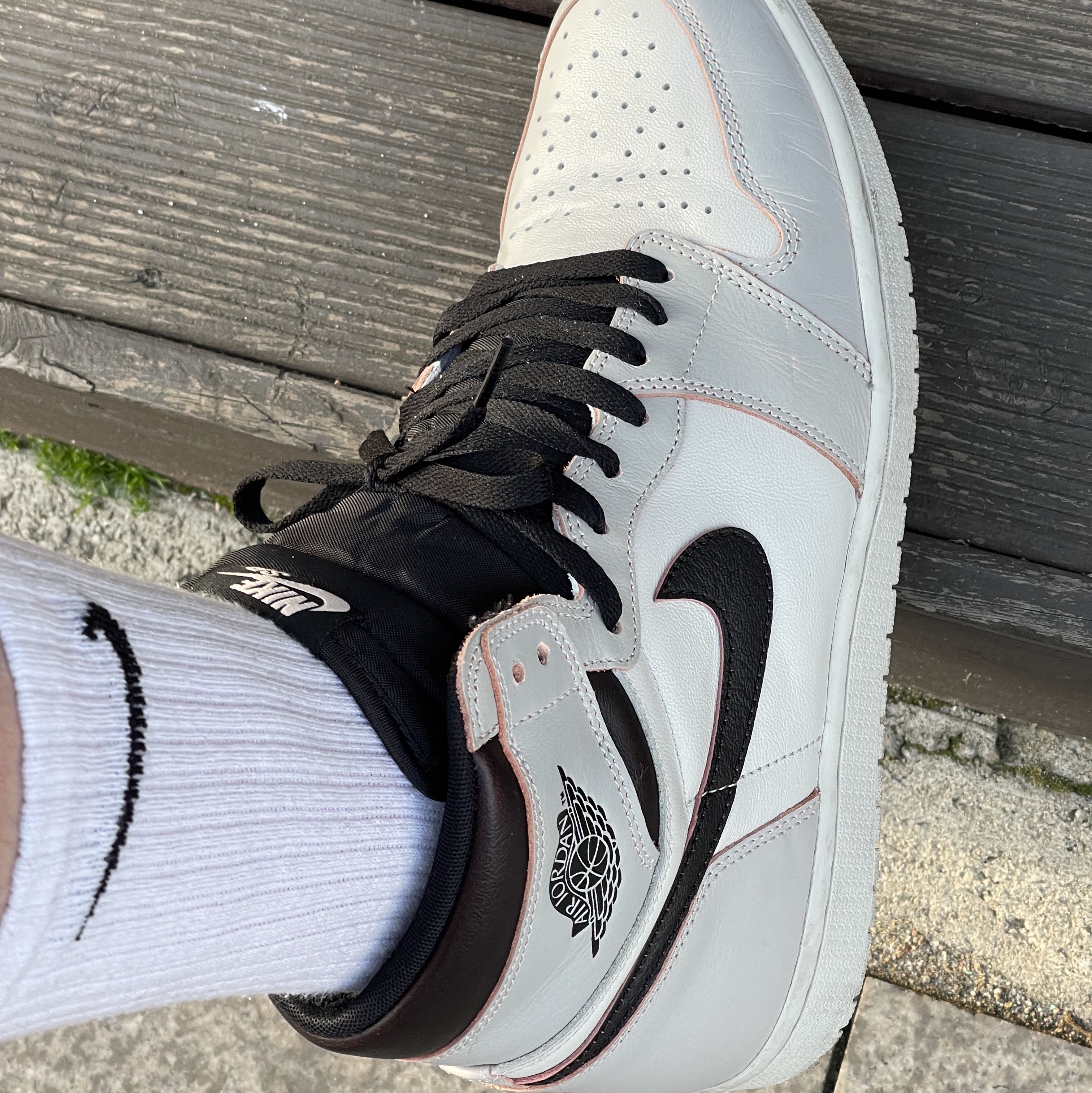 Jordan 1 Retro High OG Defiant SB NYC to Paris 착용 스타일 - 1